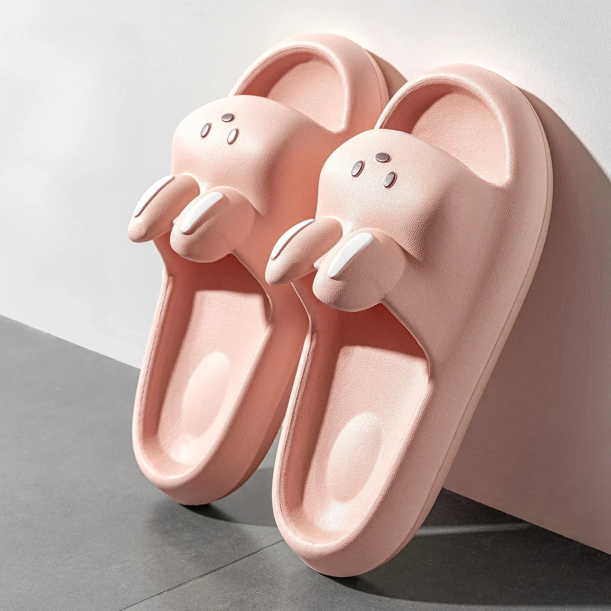 Summer Women Rabbit Home Slipper Female Cute Cloud Sandal Flip Flops Beach Slide