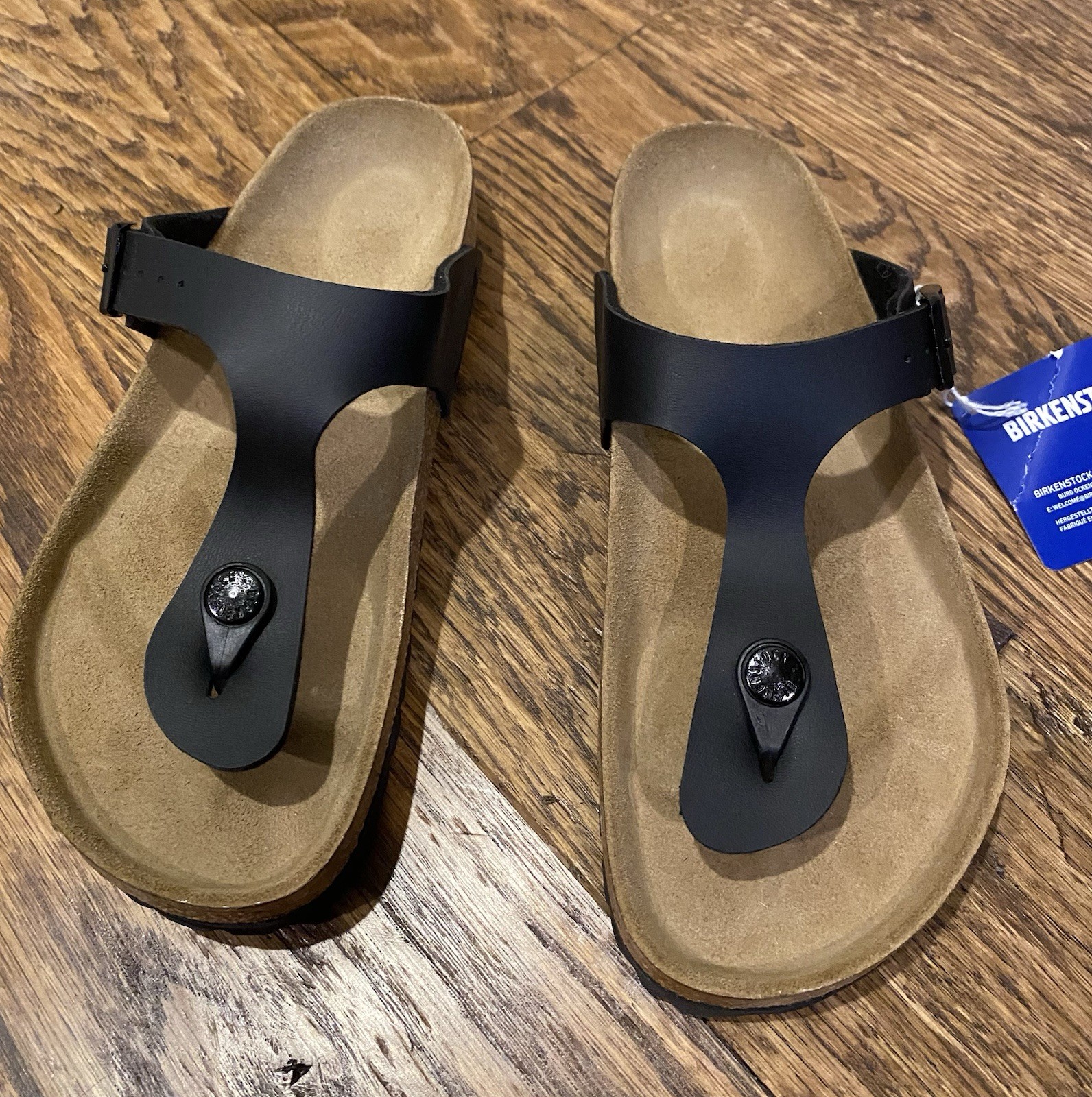 Birkenstock Gizeh Black Thong Sandals US Size 5/ EU 36 – Regular Width – NWT