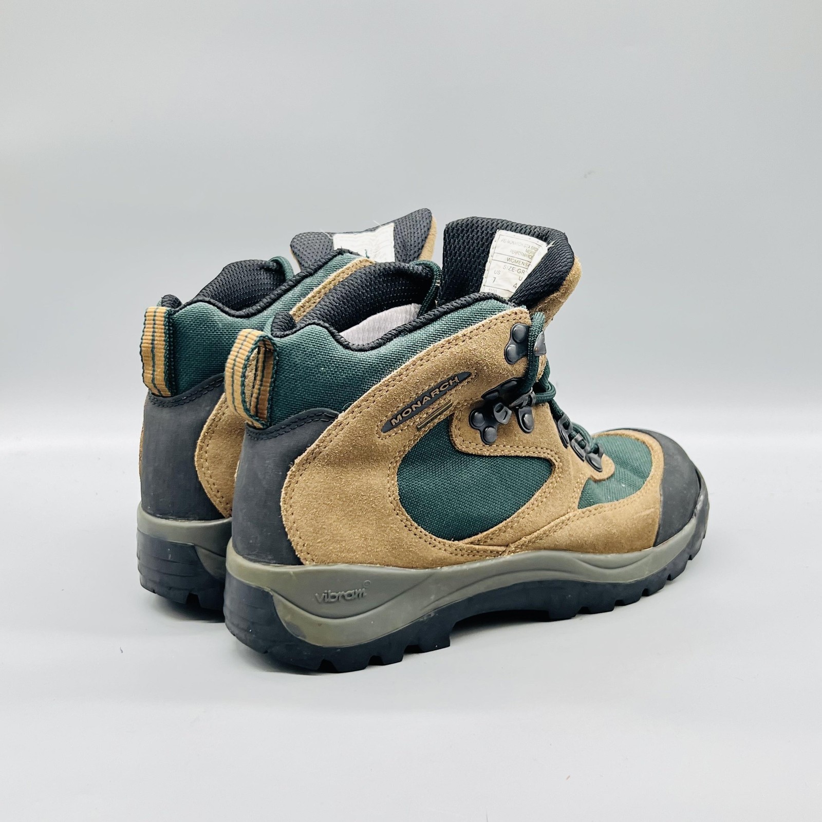 REI Boots Womens 7 Brown Suede Monarch GTX Ankle Hiking Vibram Booties Shoes