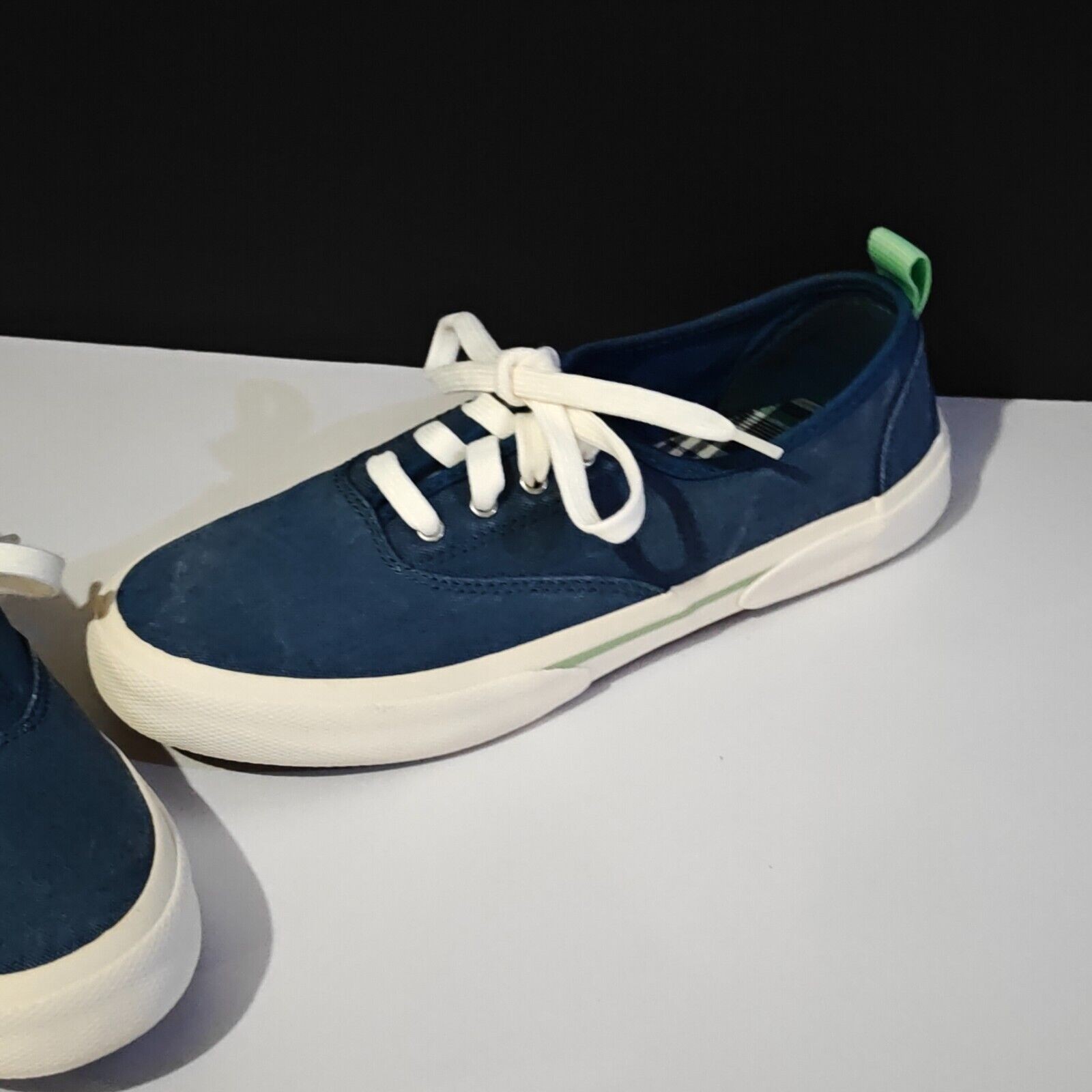 Women’s Sperry Pier Wave CVO Sneaker Shoes Blue Denim Think Boat