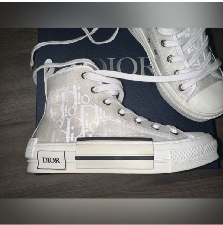 DIOR B23 High Top Sneakers White