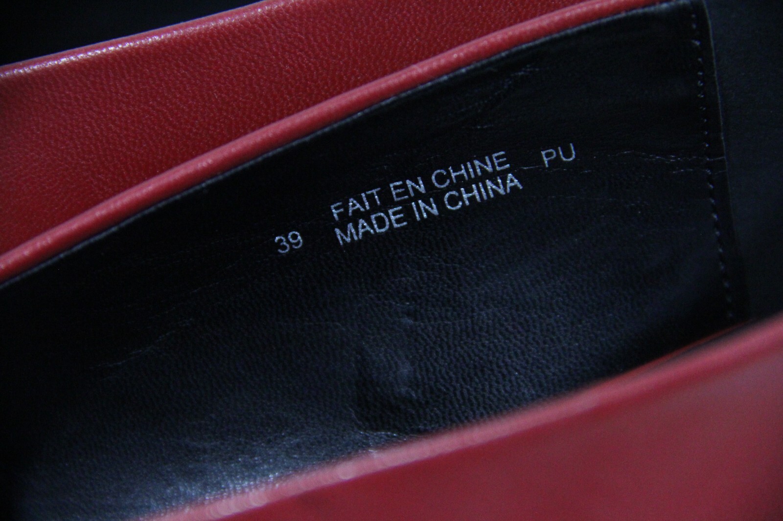 Matt & Nat Dre Vegan Flat 8 Women Faux Leather red Shoes Modern Style minimalist