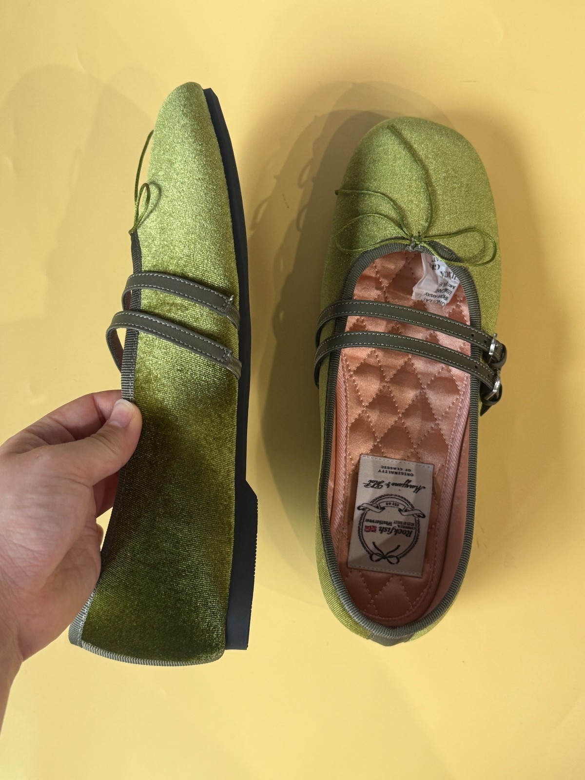 Rockfish Weatherwear Square Toe Two Strap Mary Janes Velvet Lifestyle Shoes NWT
