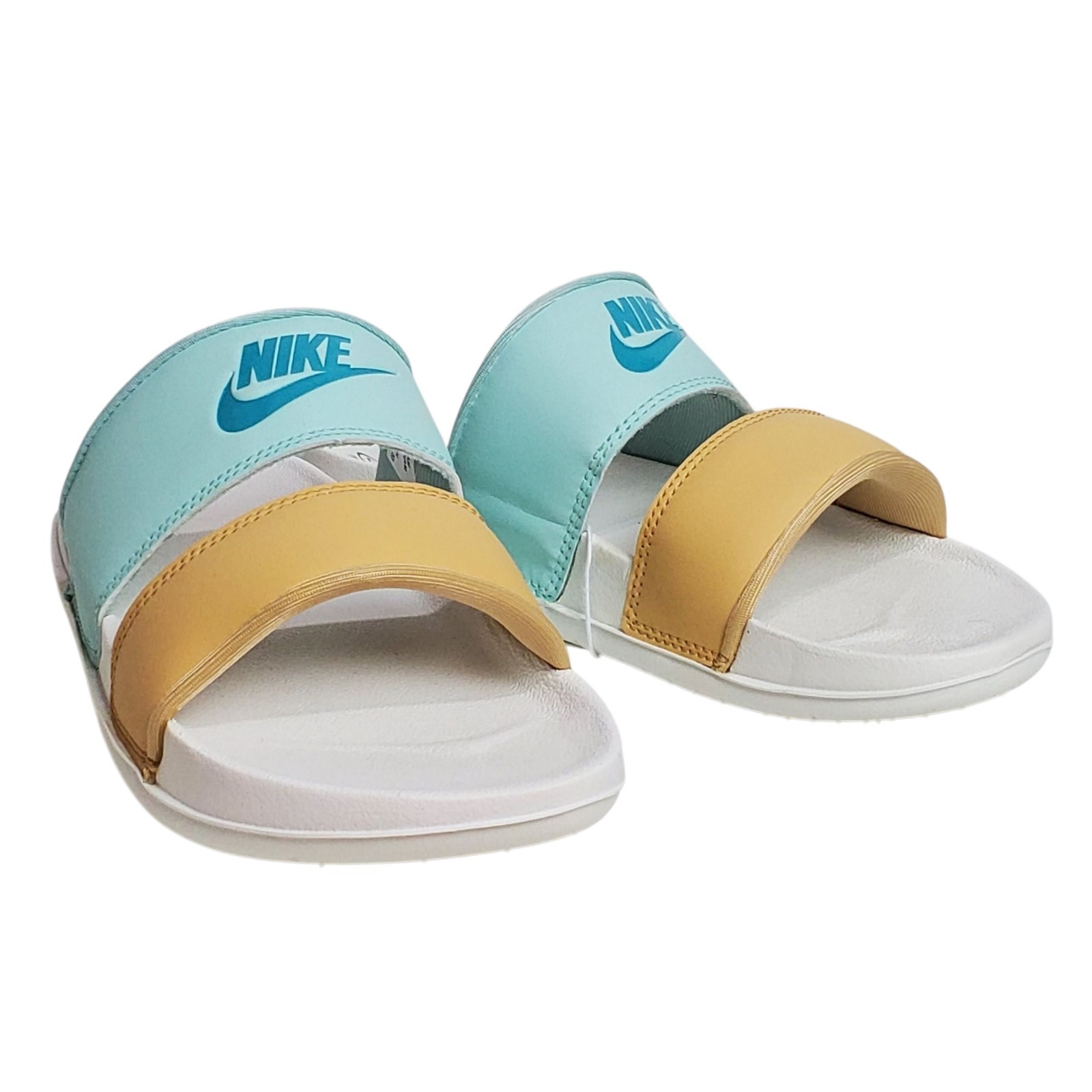 Nike womens offcourt duo slide sandals teal outdoor comfort beach summer classic