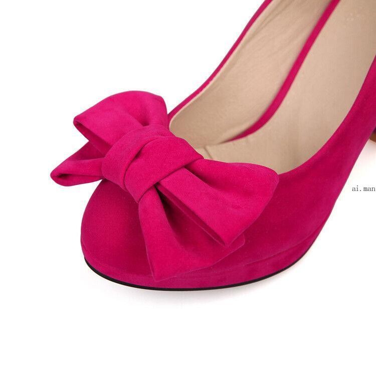 Lolita Bowknot women’s party Shoes Womens High Heel Dating Shoes Slip On Pumps