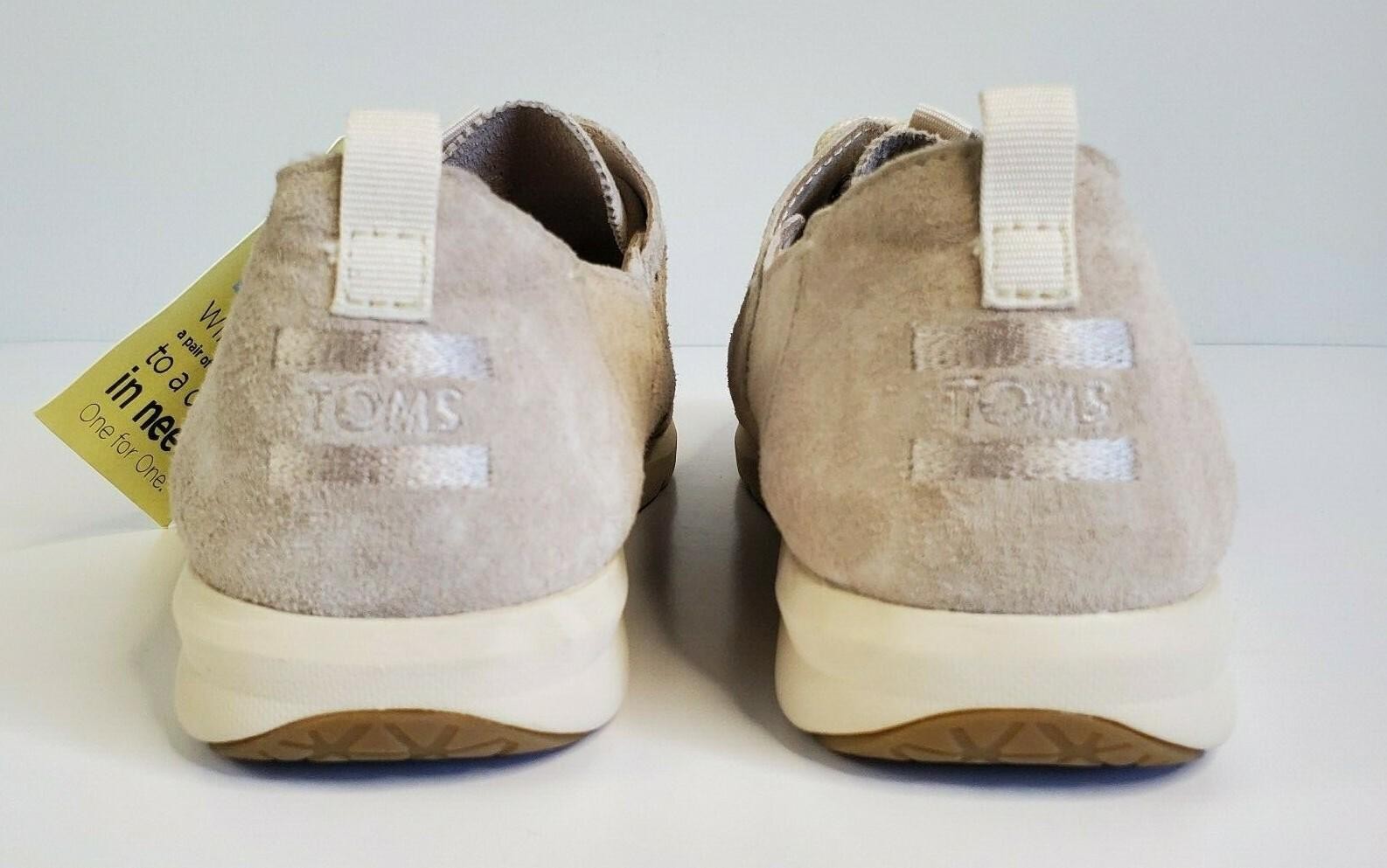 TOMS Size 11 Womens Del Rey Suede Mosaic Perforation Lace Up Sneakers Shoes NEW