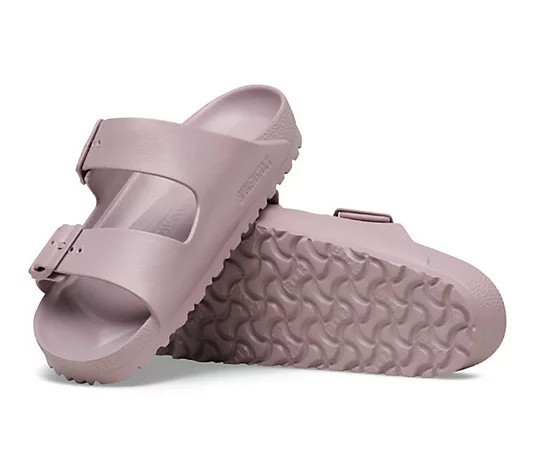 Birkenstock Two-Strap Recovery Slide Sandal -Arizona EVA Women Sandal Faded Purp