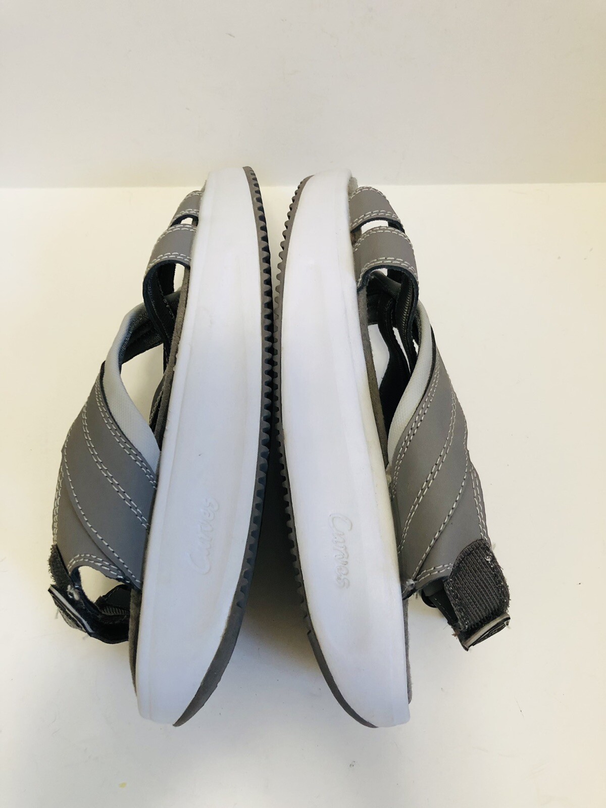 Curves Women’s Shape Up Sandals , Size 8,Rockers Exercise Toning Shoes Grey