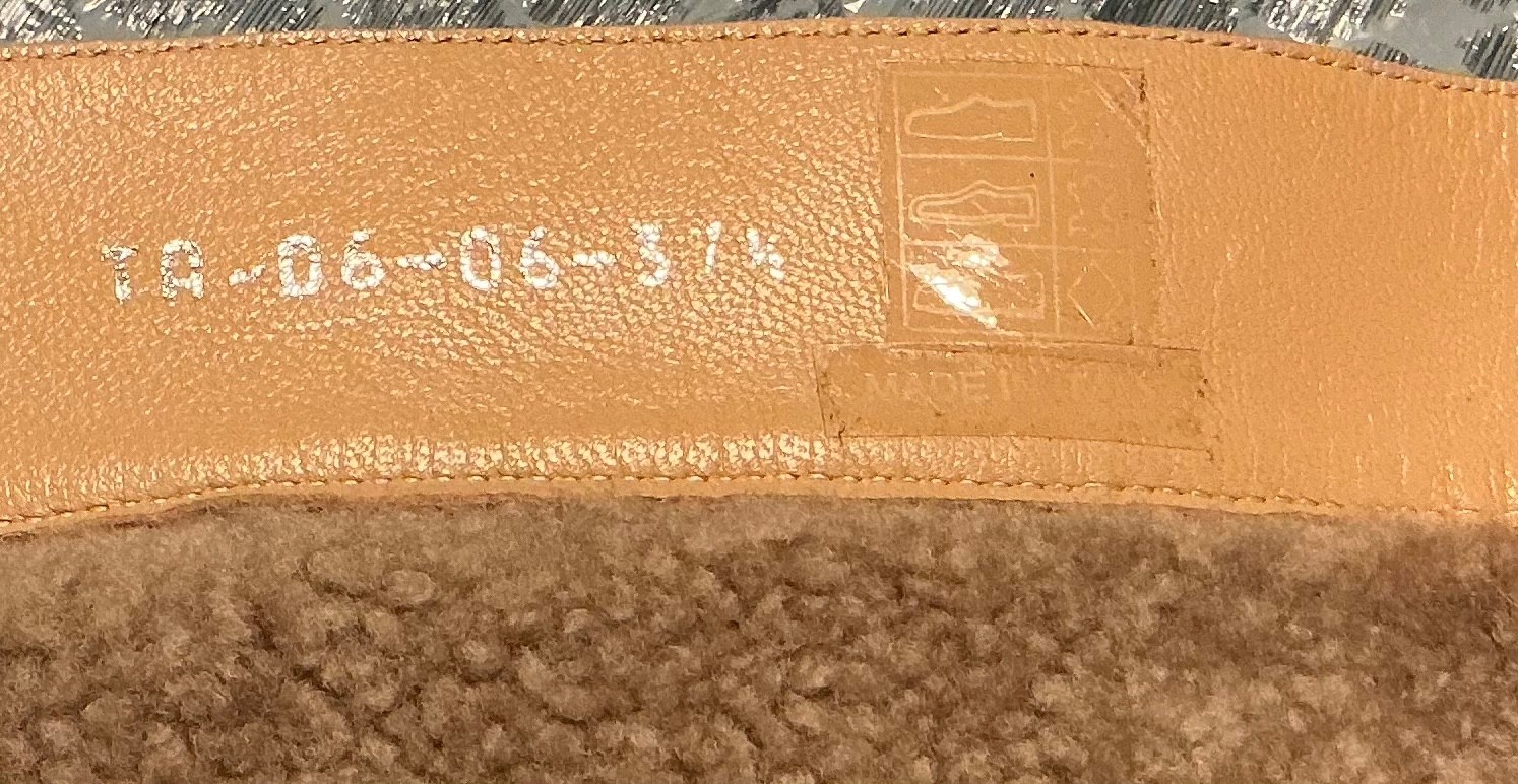 Christian Dior Beige Shearling Suede CD Logo Wedge Boots With Zipper Size 37,5