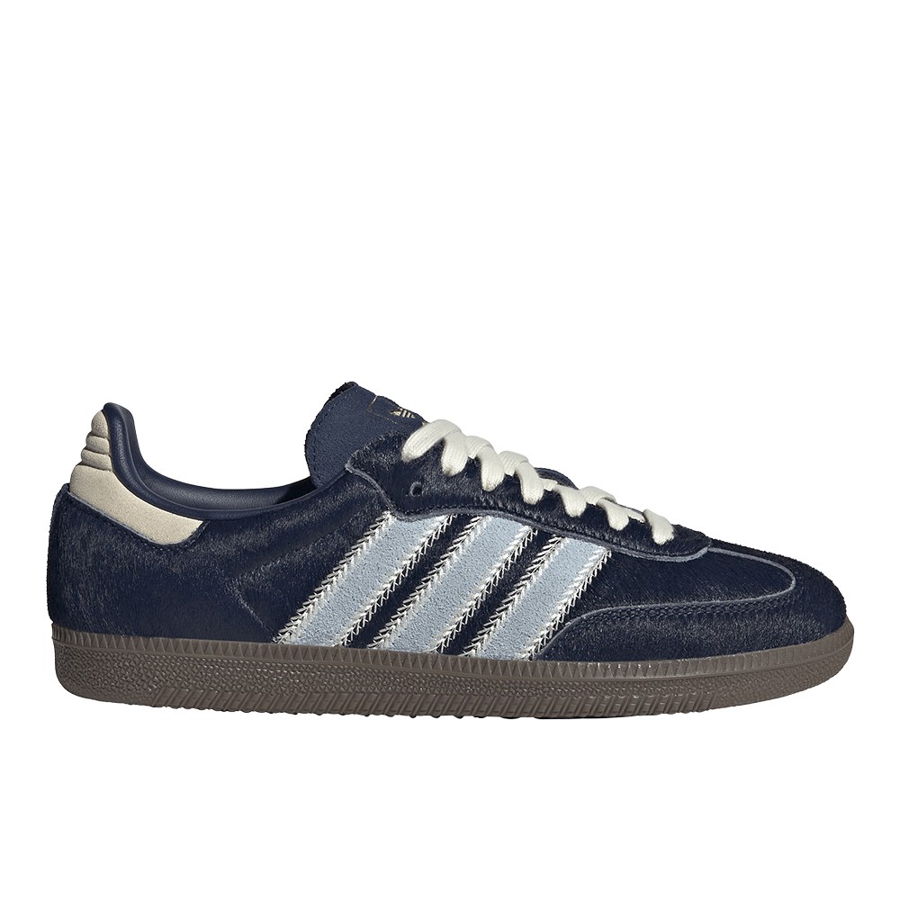 adidas Samba Og Lace Up Womens Blue Sneakers Casual Shoes JS3934