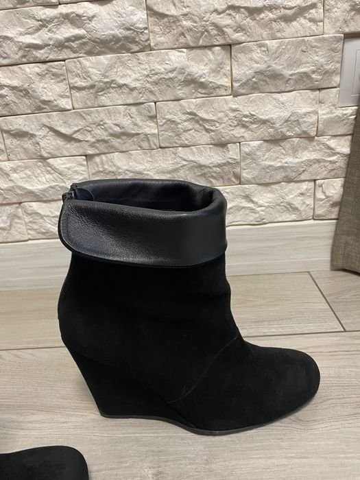 Women Carlo Pazolini boots black suede 37 #58NX