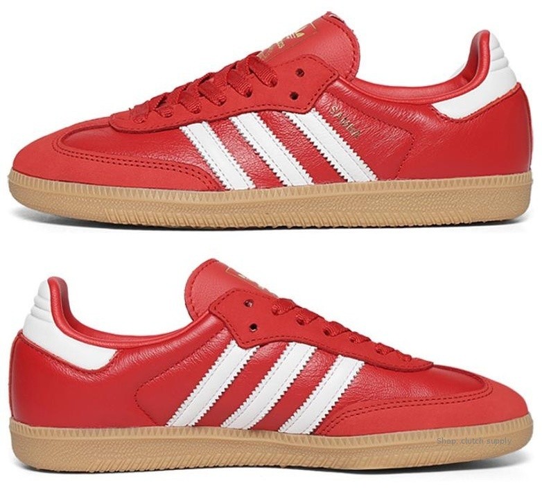 IE6524 adidas originals SAMBA OG Red Women Shoes Sneakers