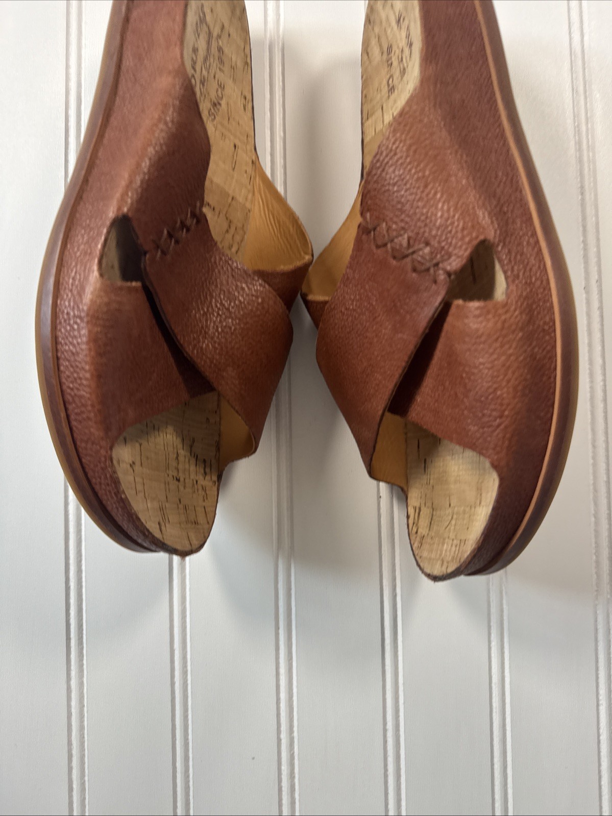 Kork-Ease Amboy Leather Slide Sandal Women’s Size 9M Cork Footbed $135 Sold Out