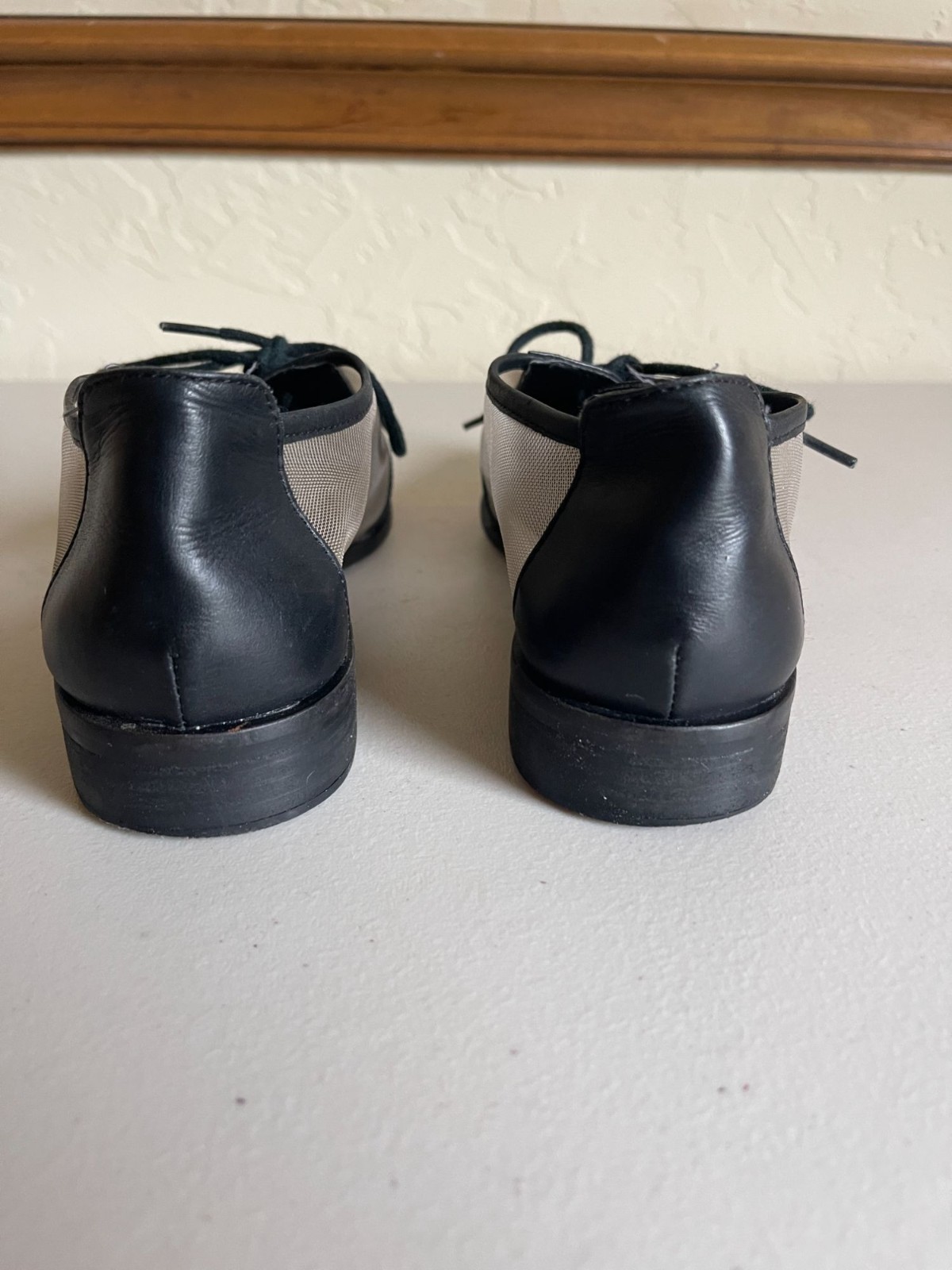 Kelsi Dagger Brooklyn Astoria Mesh Oxfords Black Leather Size 6 Lace Up