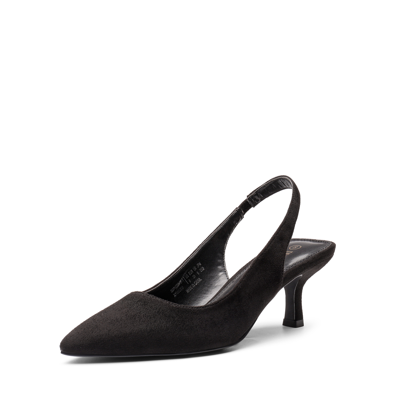 Women Slingback Pumps Low Kitten Heel Pointed Toe Wedding Dress Shoes NEW