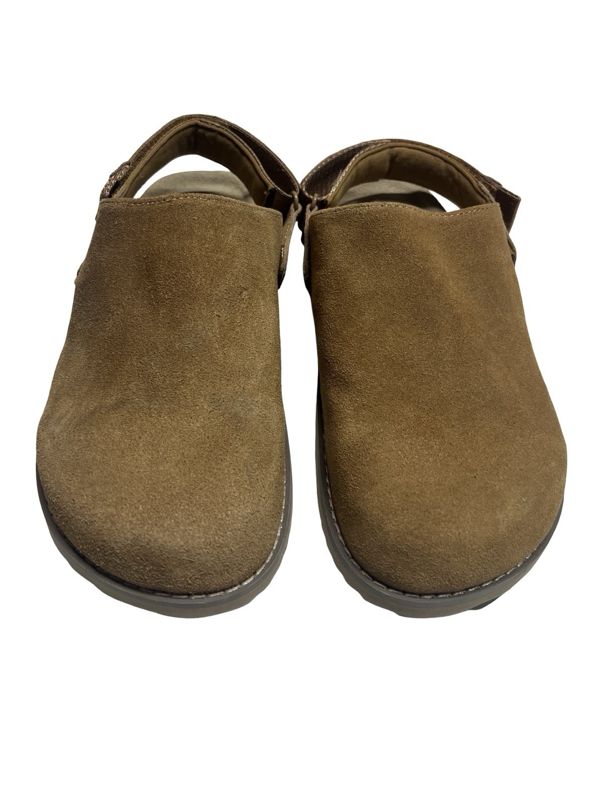 Cushionaire Clogs Boulder Shoes in Chestnut Leather Suede Slip-On Women’s Sz 8