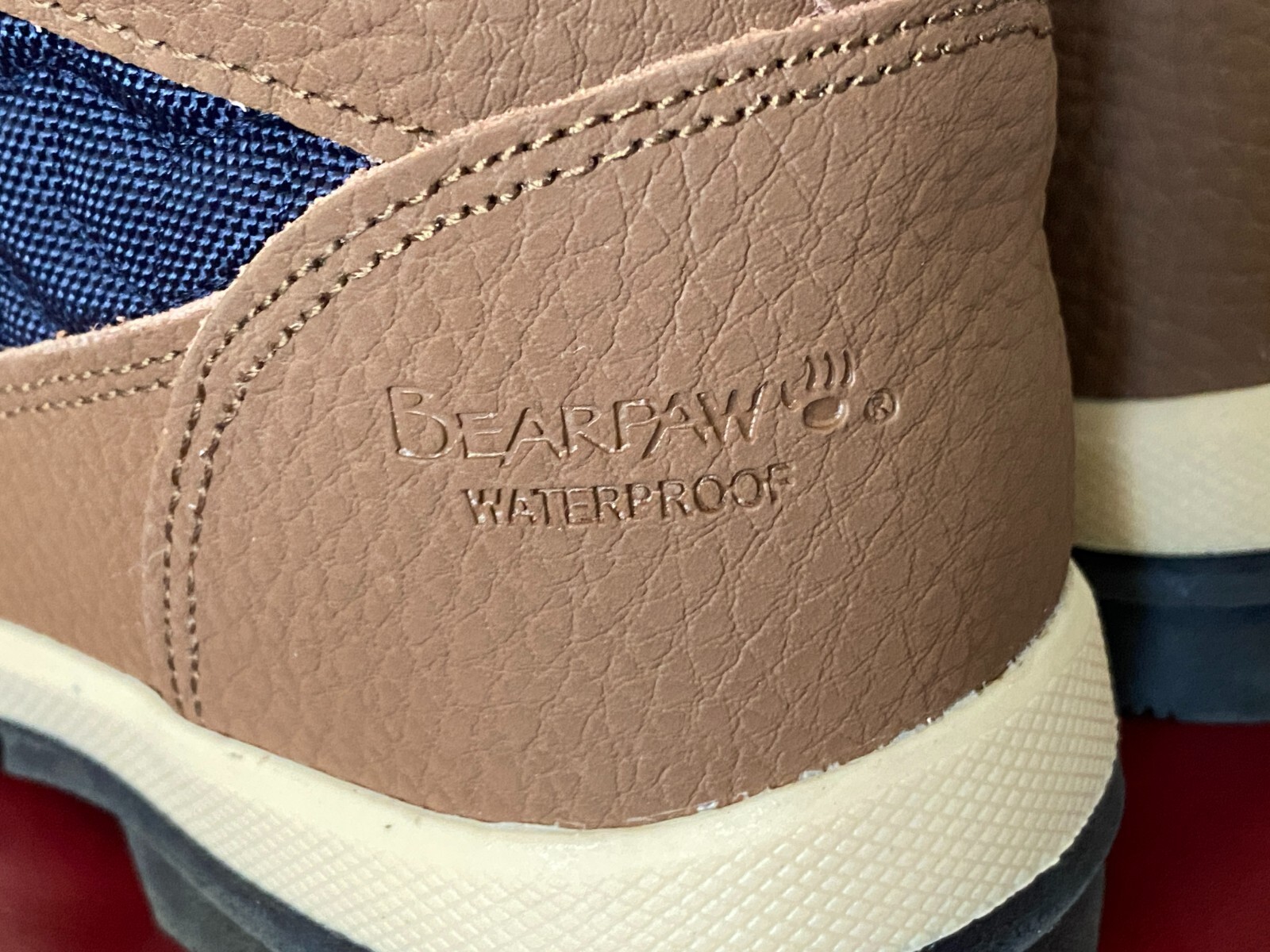 $100 BEARPAW🐾 Marina Boots | Nylon & Leather Upper | Wool Blend | Hickory | 6
