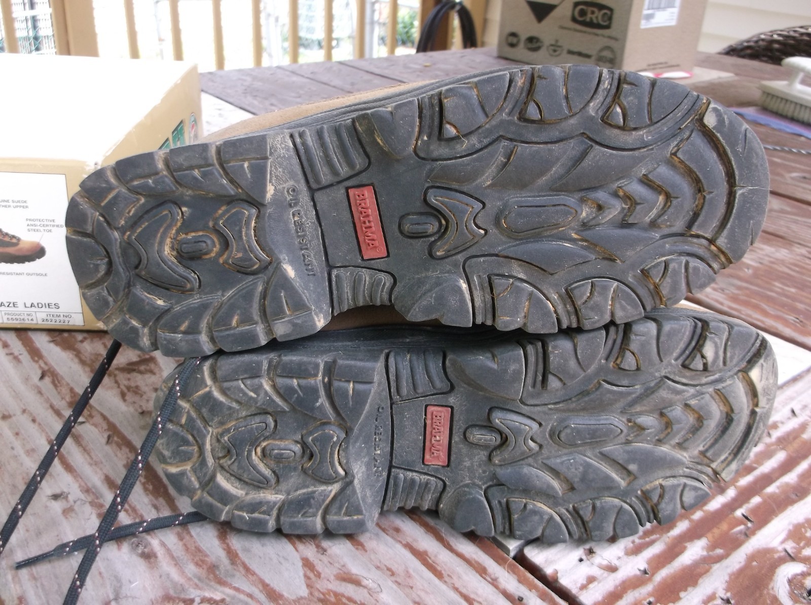 Brahma Blaze Ladies Women’s Steel Toe Waterproof Slip Resistant Boots Size 7.5W