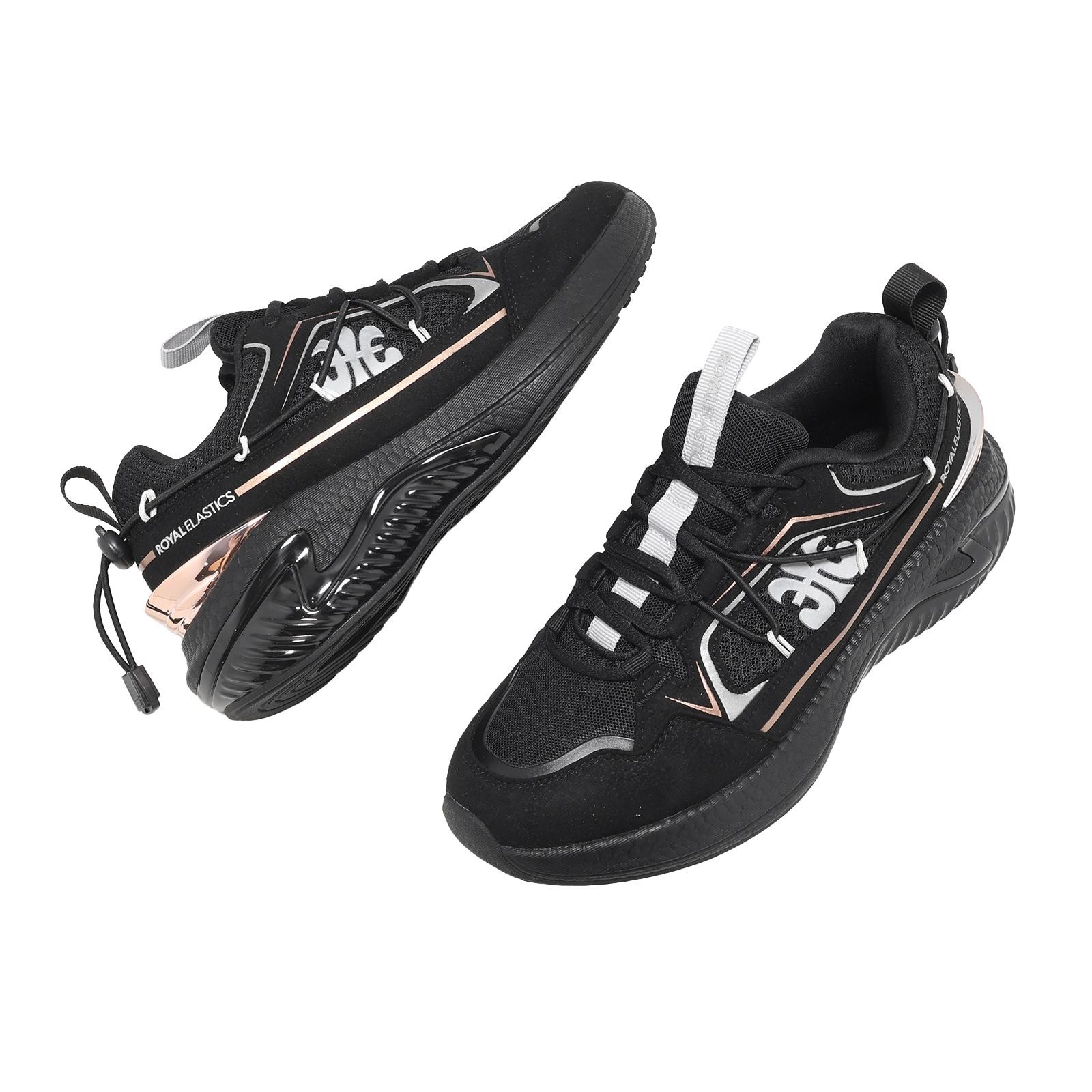 Royal Elastics Star III 3 Black Rose Gold Women Casual Slip On Shoes 910261-997