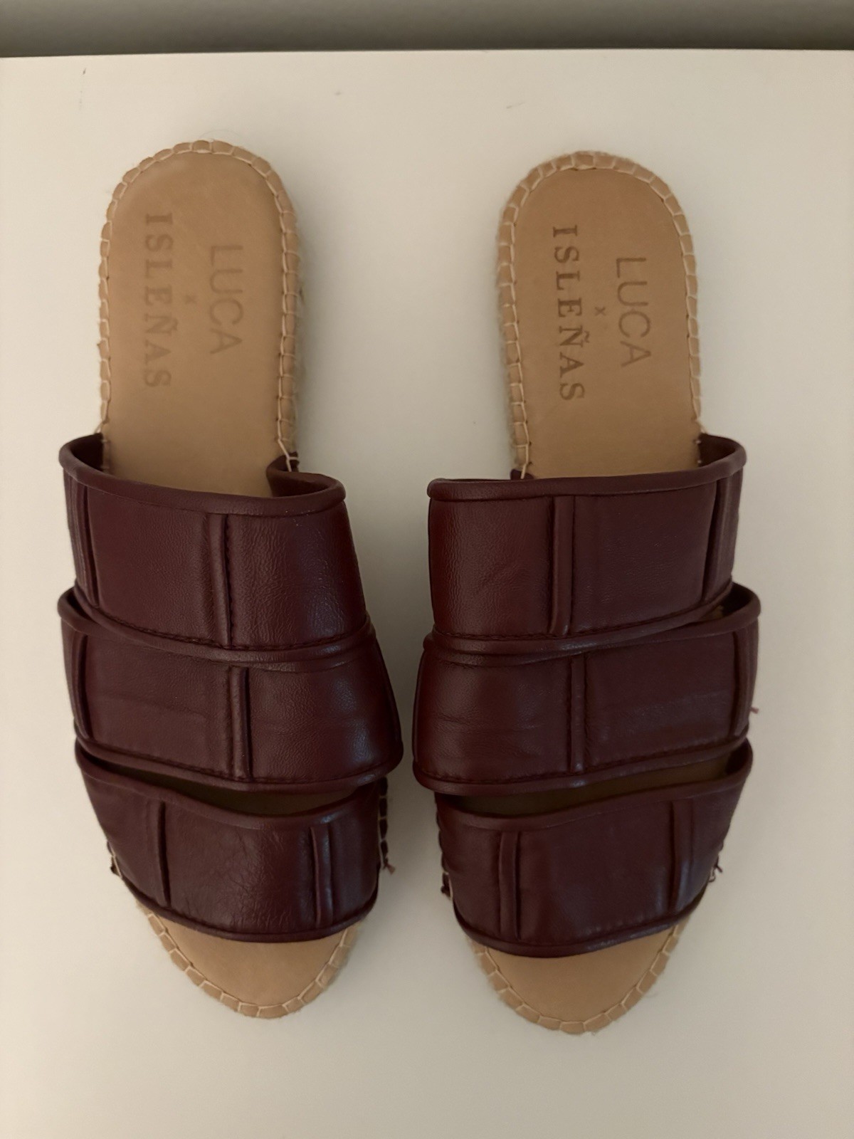 Isleñas x Luca Off Grid Espadrille Slides SZ 39 (US 8)