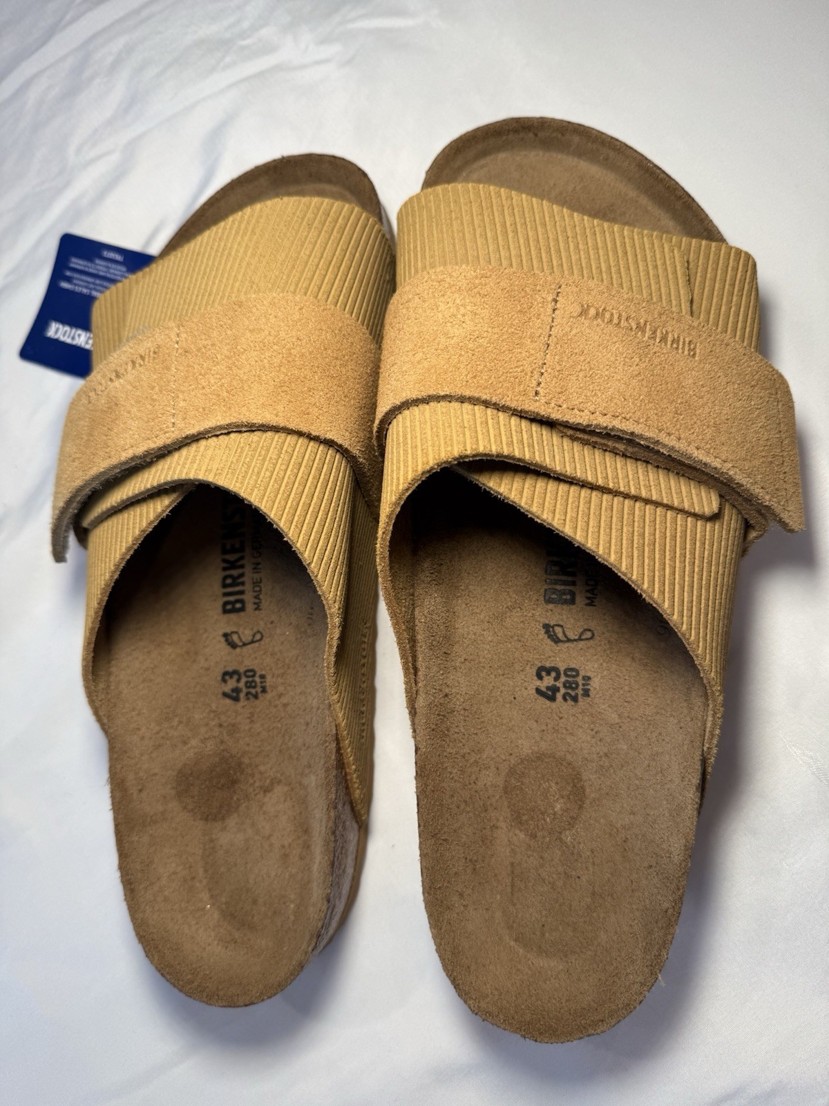 Birkenstock Kyoto Suede Embossed Sandal Men’s Size EU-43 US-10 10.5 NWOB