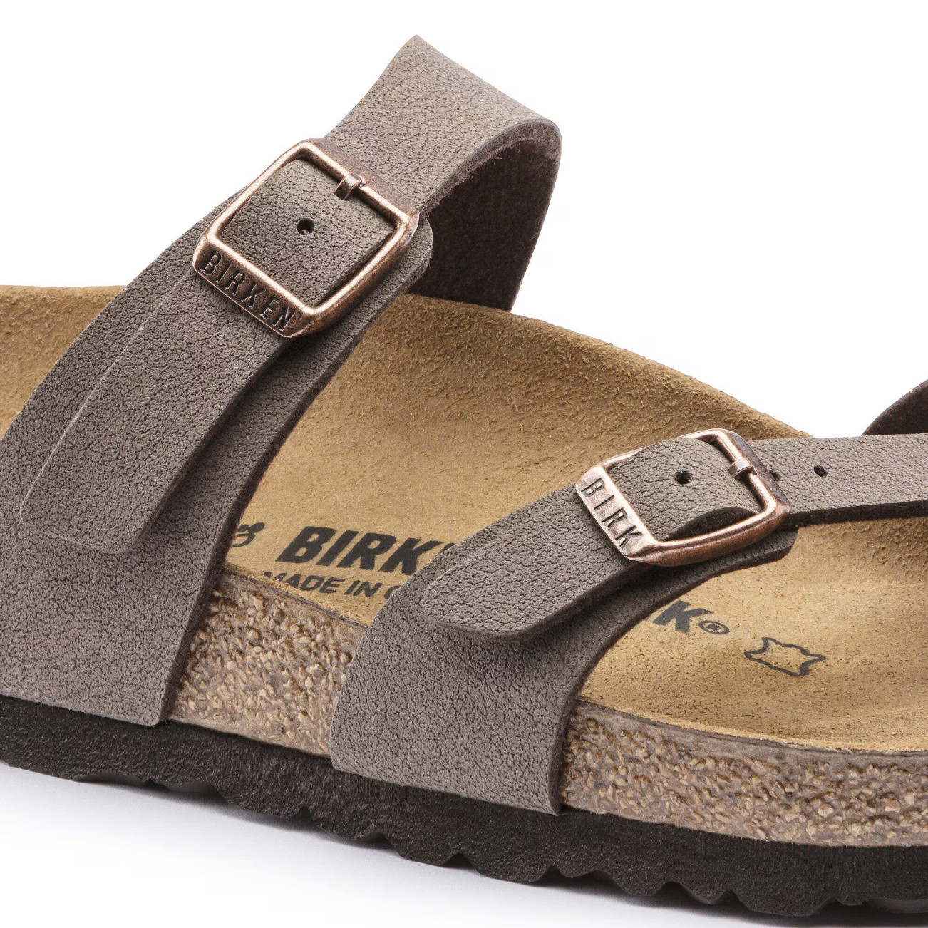 Birkenstock Mayari Mocha Birkibuc Sandals Regular/Wide Fit Women’s Two-Strap New