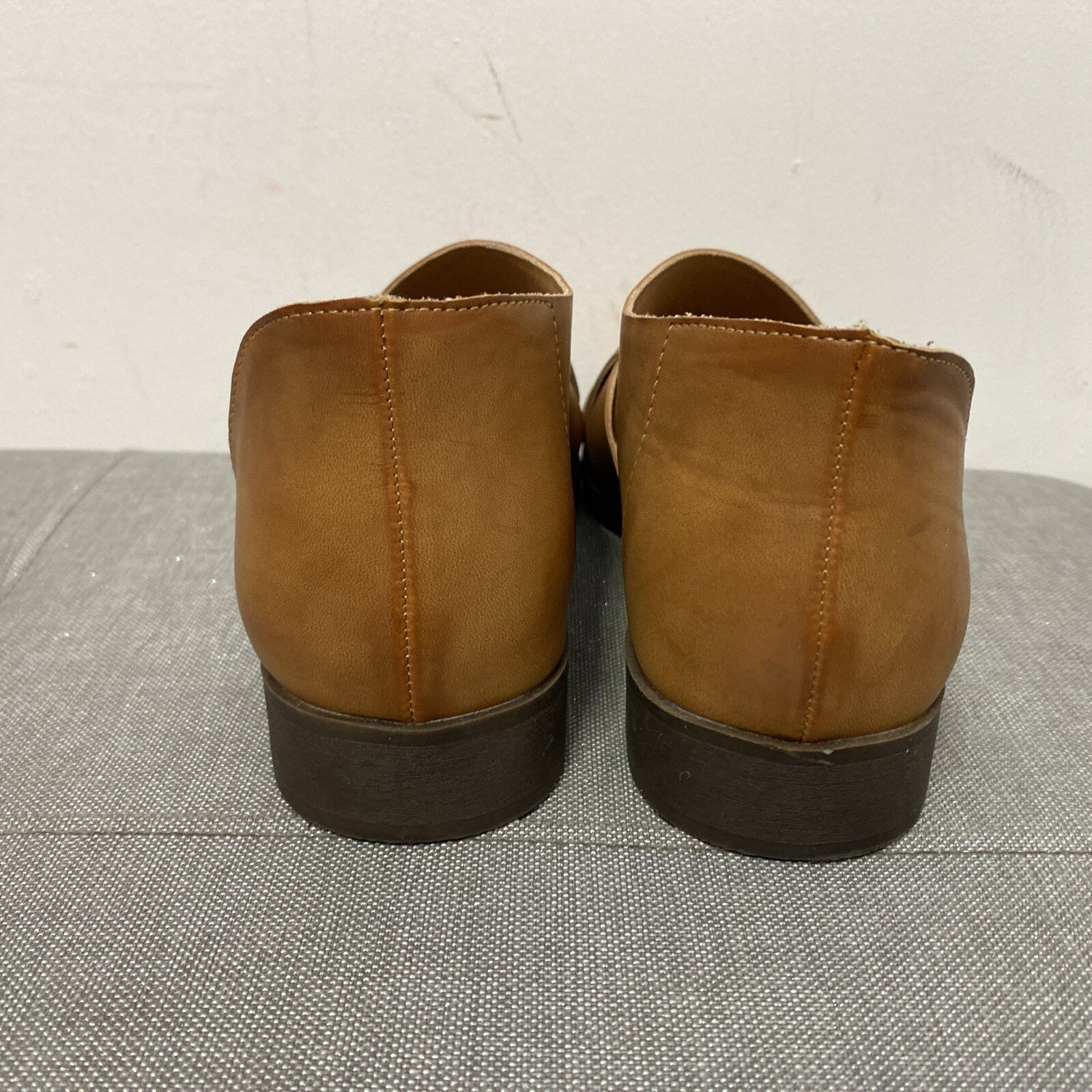 FRYE AND CO. TULIA SOLID BROWN ALL MAN MADE SLIP ON SANDALS SZ 10 M #S798