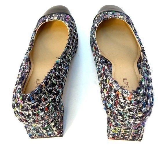 On 34th Tilly Cap-Toe Block-Heel Pumps, Multi Color Size 8.5 M NWT/BOX