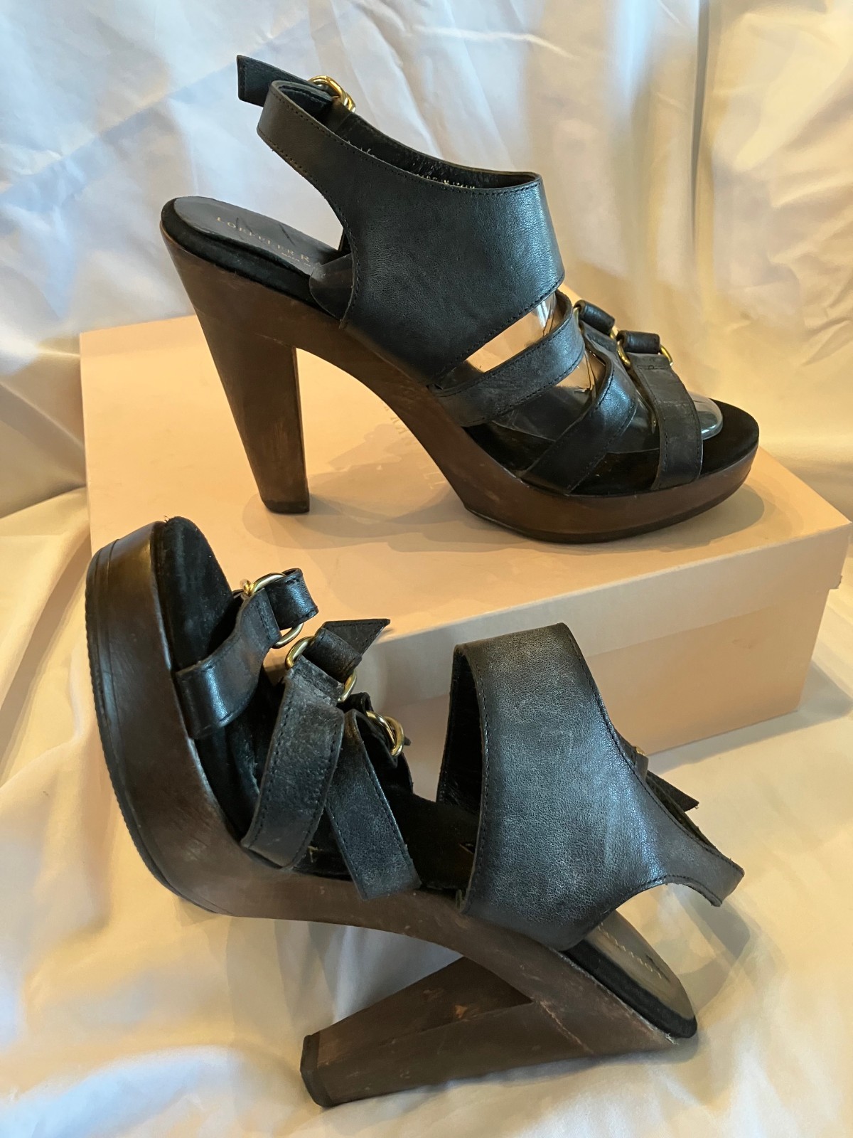 LOEFFLER RANDALL High Heel Shoes Size 7 B Black (Also Available in Natural) Box