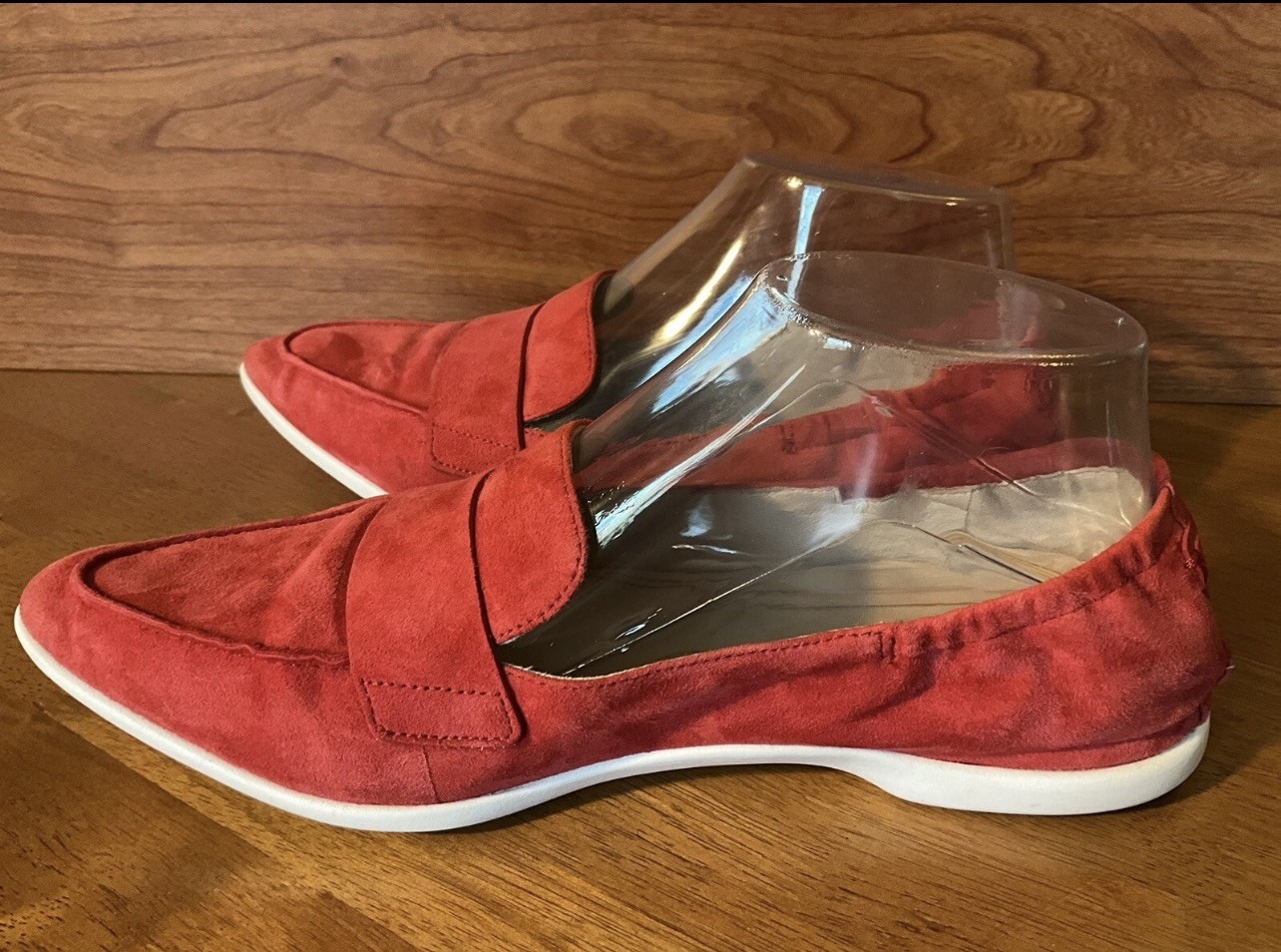 Cole Haan Women’s Grand Ambition Amador Red Suede Slip On Flats W21889 Size 7.5B