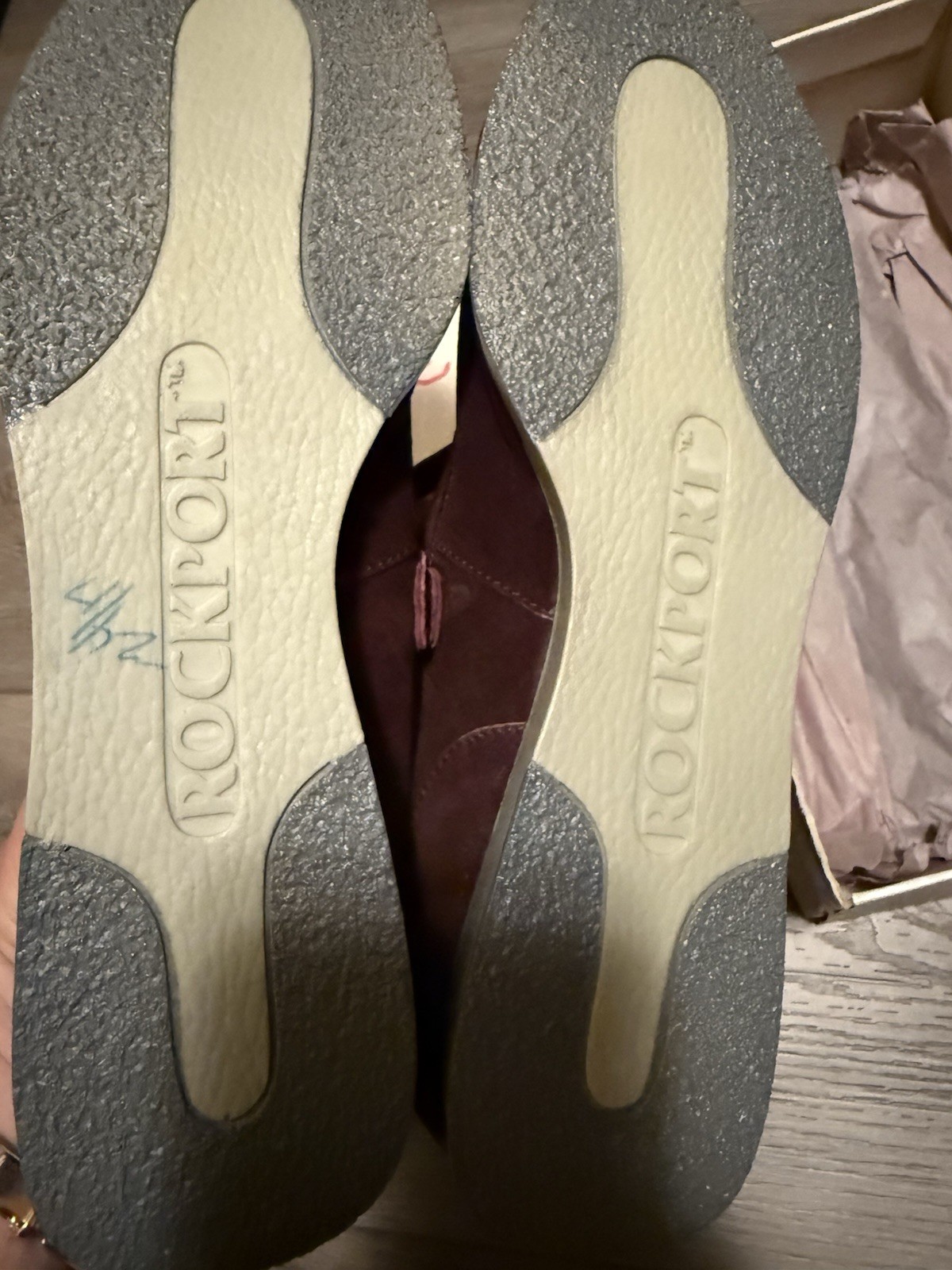 ROCKPORT Dance Sports Shoes Womens 9.5 New In Box Rare Vintage Suede Yugoslavia