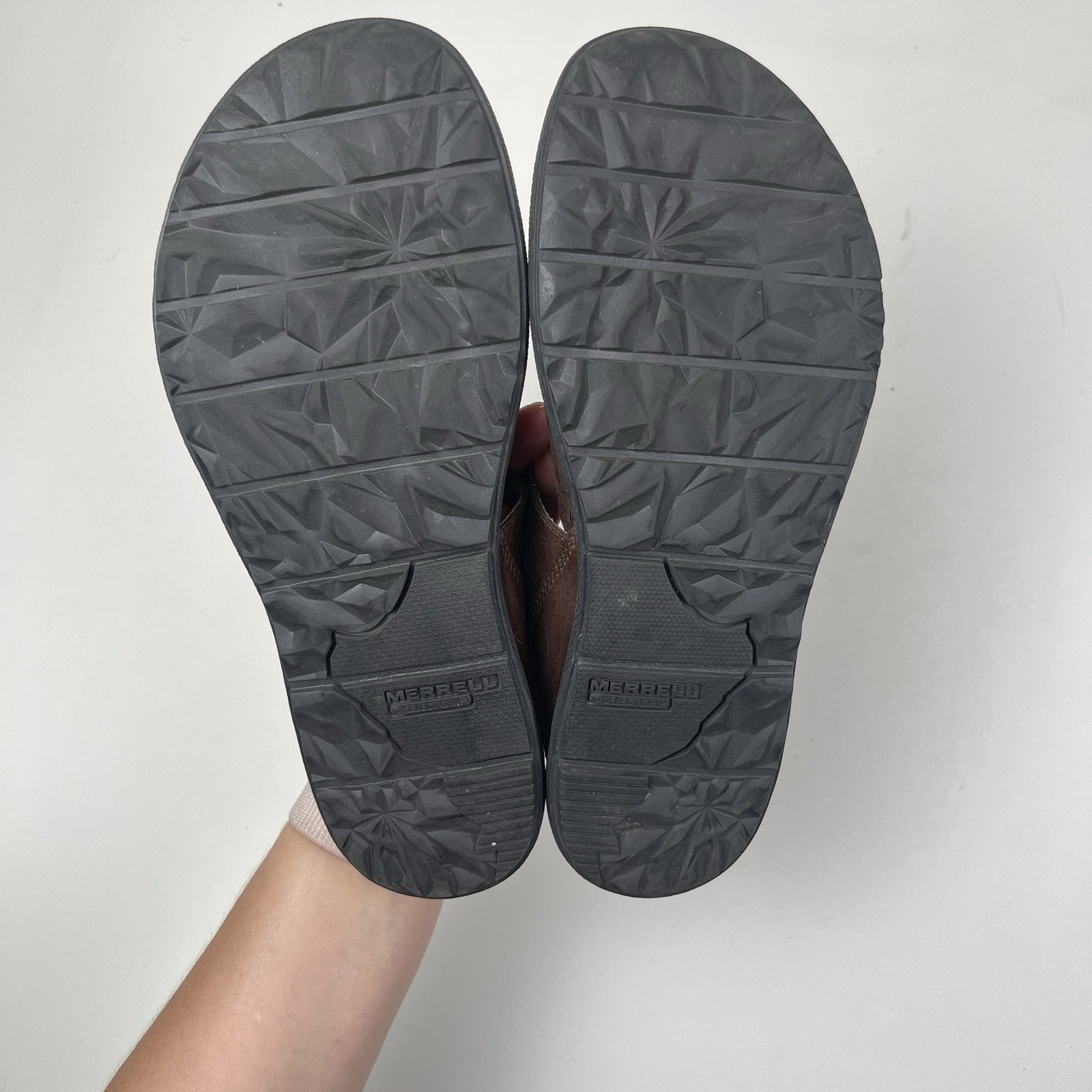 Merrell Women’s Brown Leather Thong Sandals Adjustable Buckle US 8