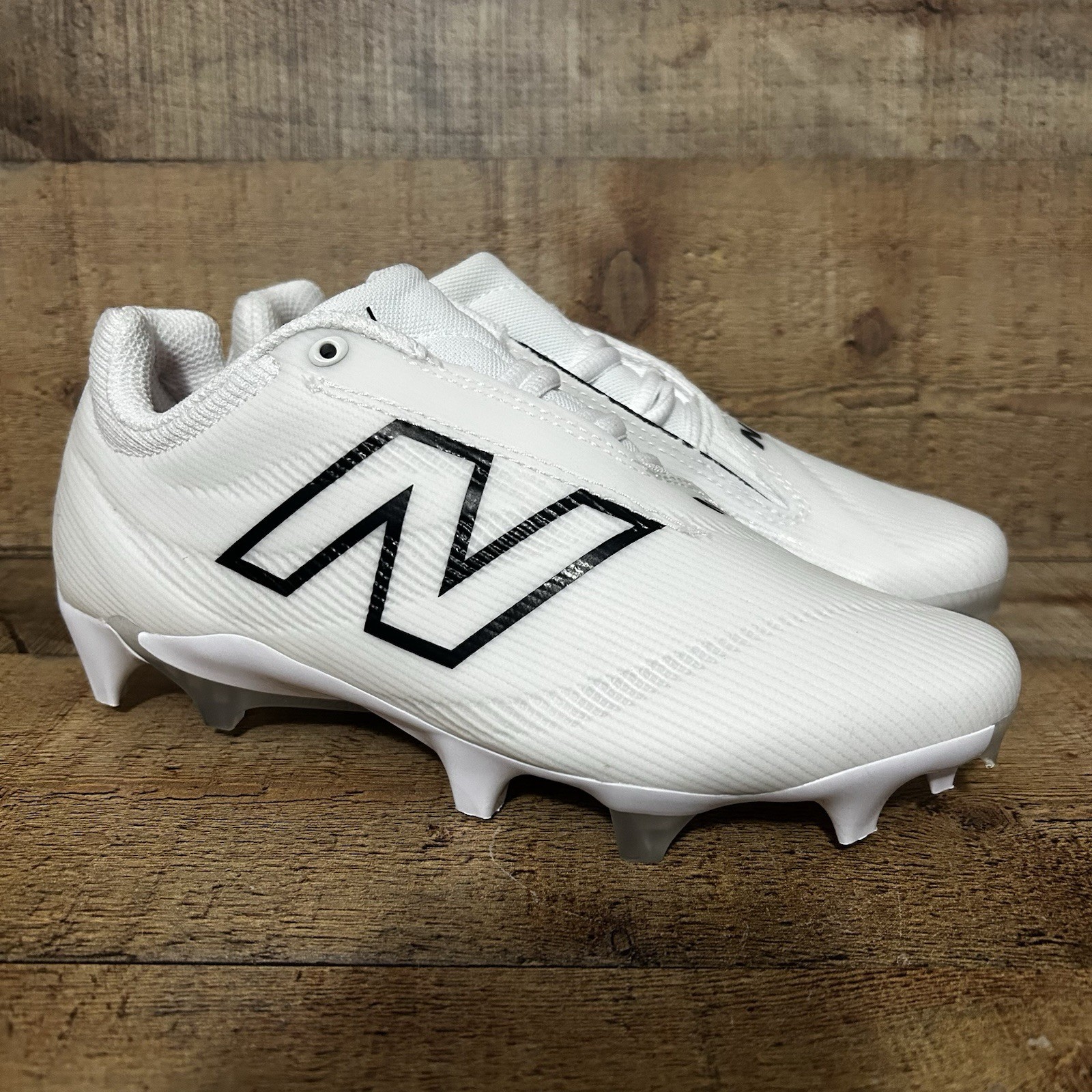 New Balance Burn X4 Lacrosse LAX Cleats Womens Size 6.5 White Black WBURNLW4 NEW