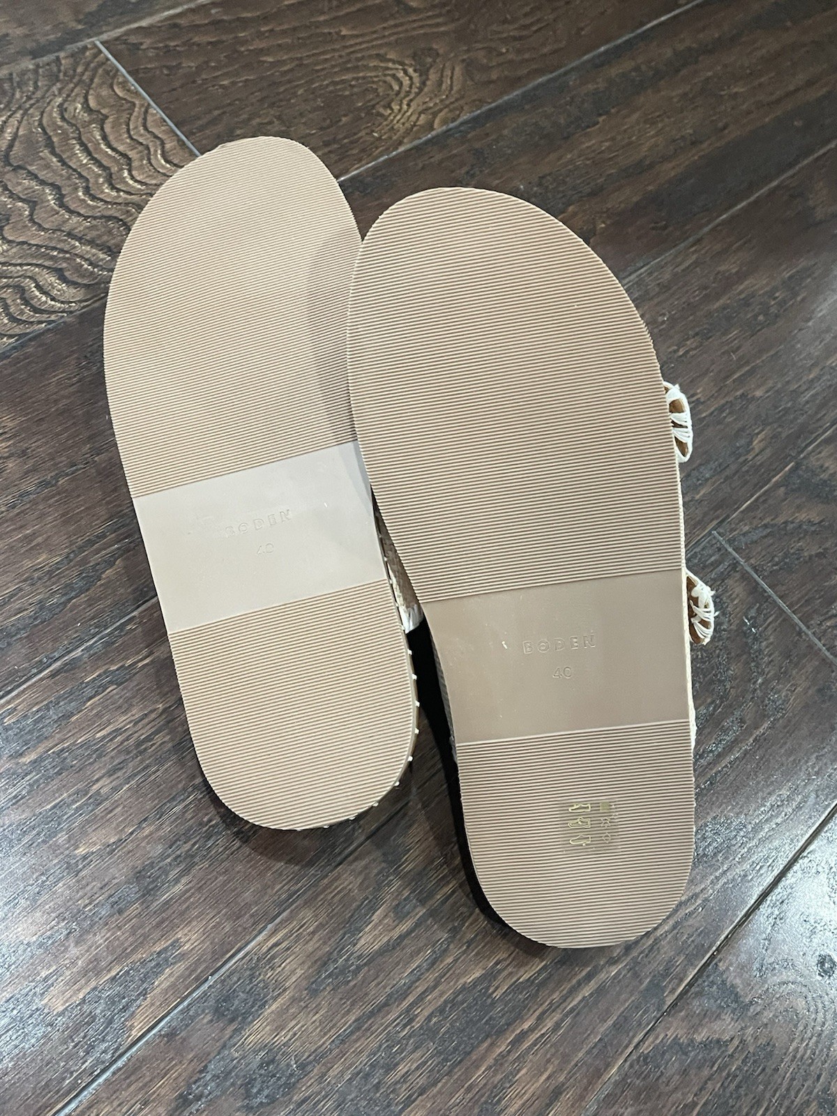 Boden Women Alberta Footbed Natural Sandal Size 40