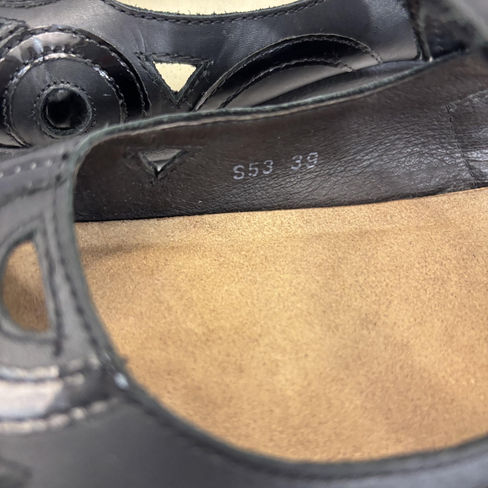 Naot Leather Mary Jane Flats Shoes Womens Size 8 EU 39 Black Slingback Comfort