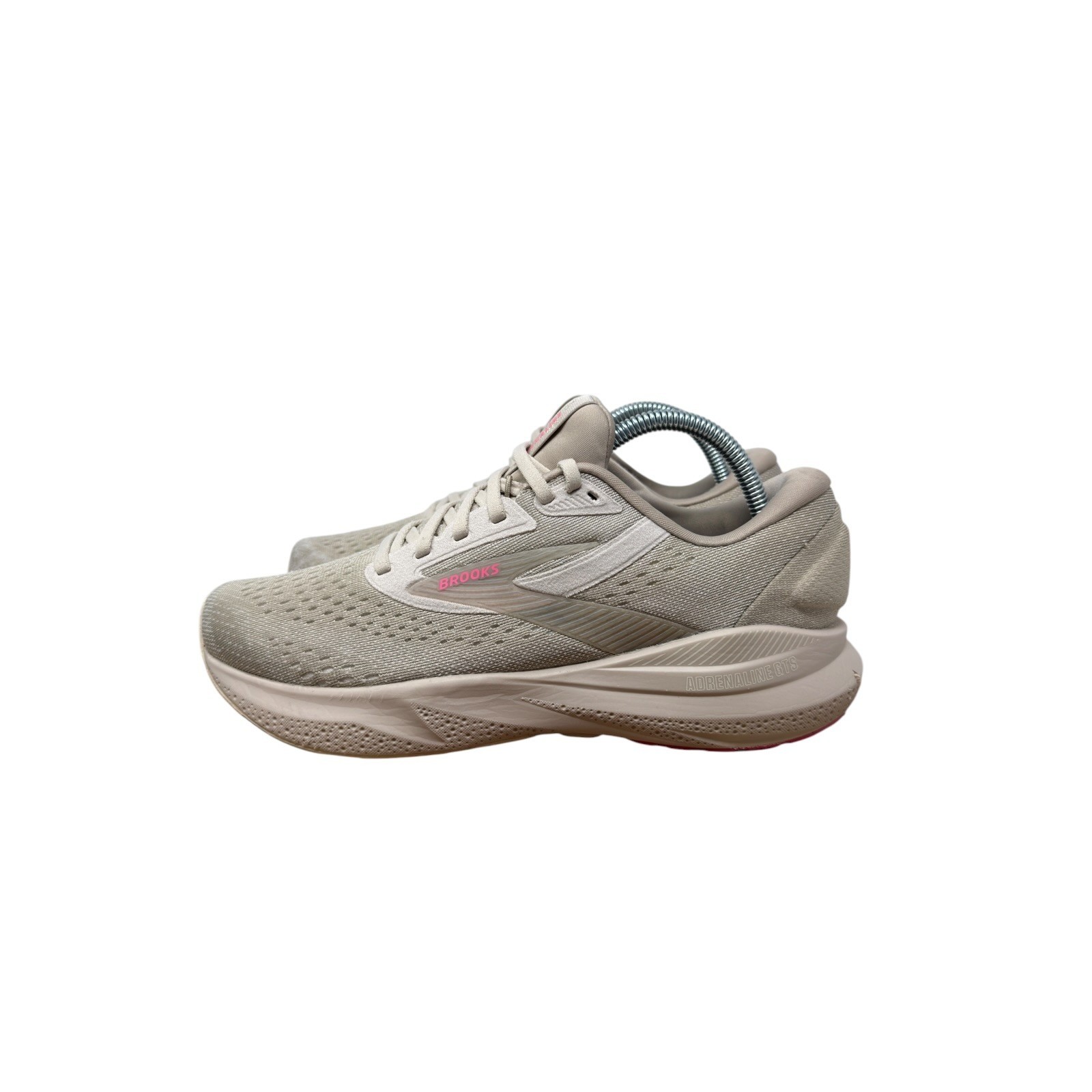 Brooks Adrenaline GTS 24 Running Shoes Womens 9.5 Grey Pink Stability Sneakers
