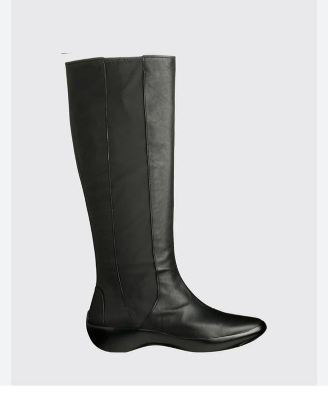 Women camper boots black leather 40 #XU4
