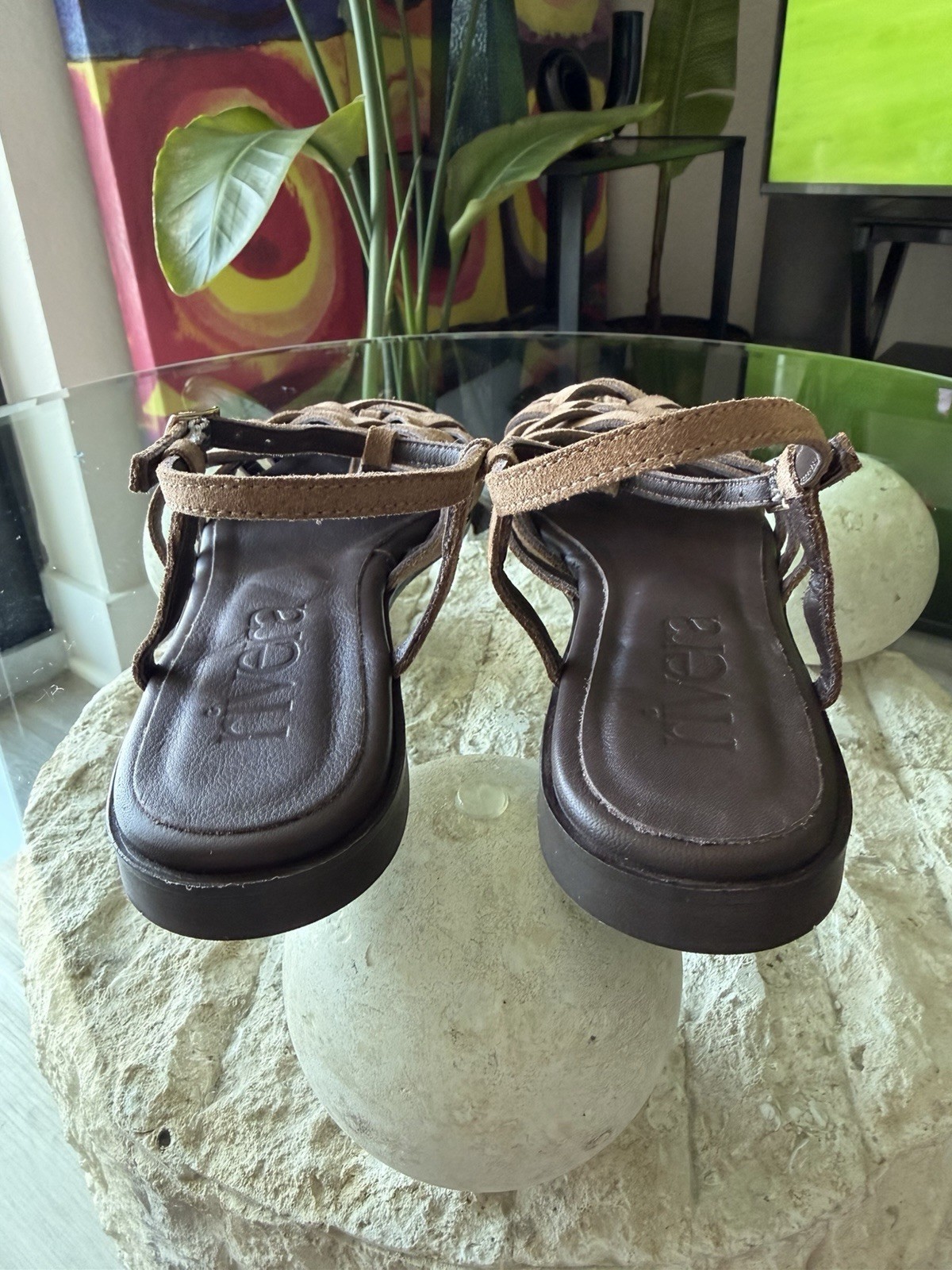 Rivera Spain Lareth Camel Jelly Sandal Women’s Size EU 39