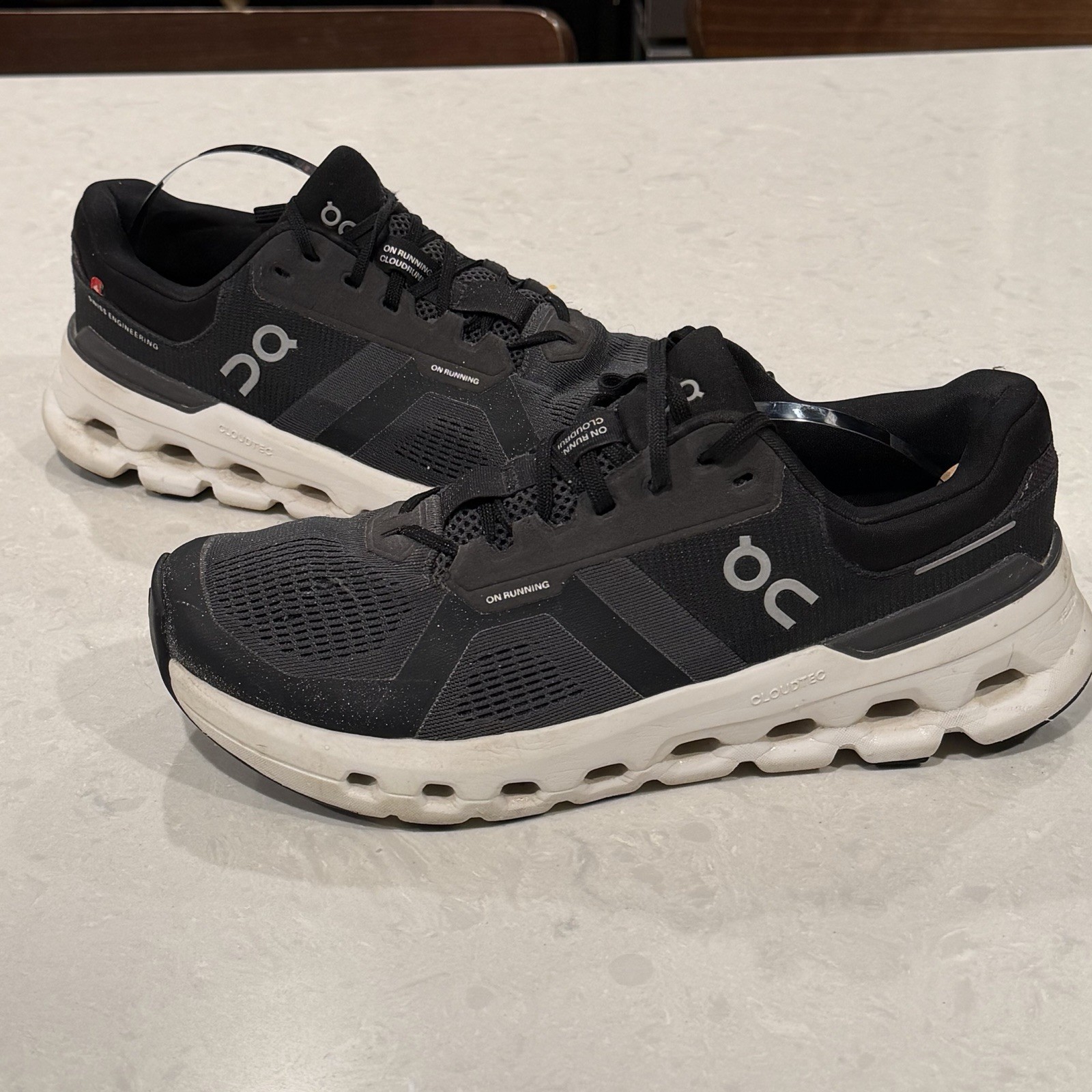 On Cloudrunner 2 Eclipse Black Womens Size 9.5 Athletic Running Shoes Sneakers