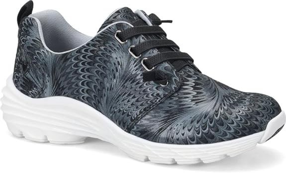 ALIGN BY NURSE MATE WOMEN SHOE VELOCITY BLACK SWIRL IN ALL SIZES SLIP RESISTANT