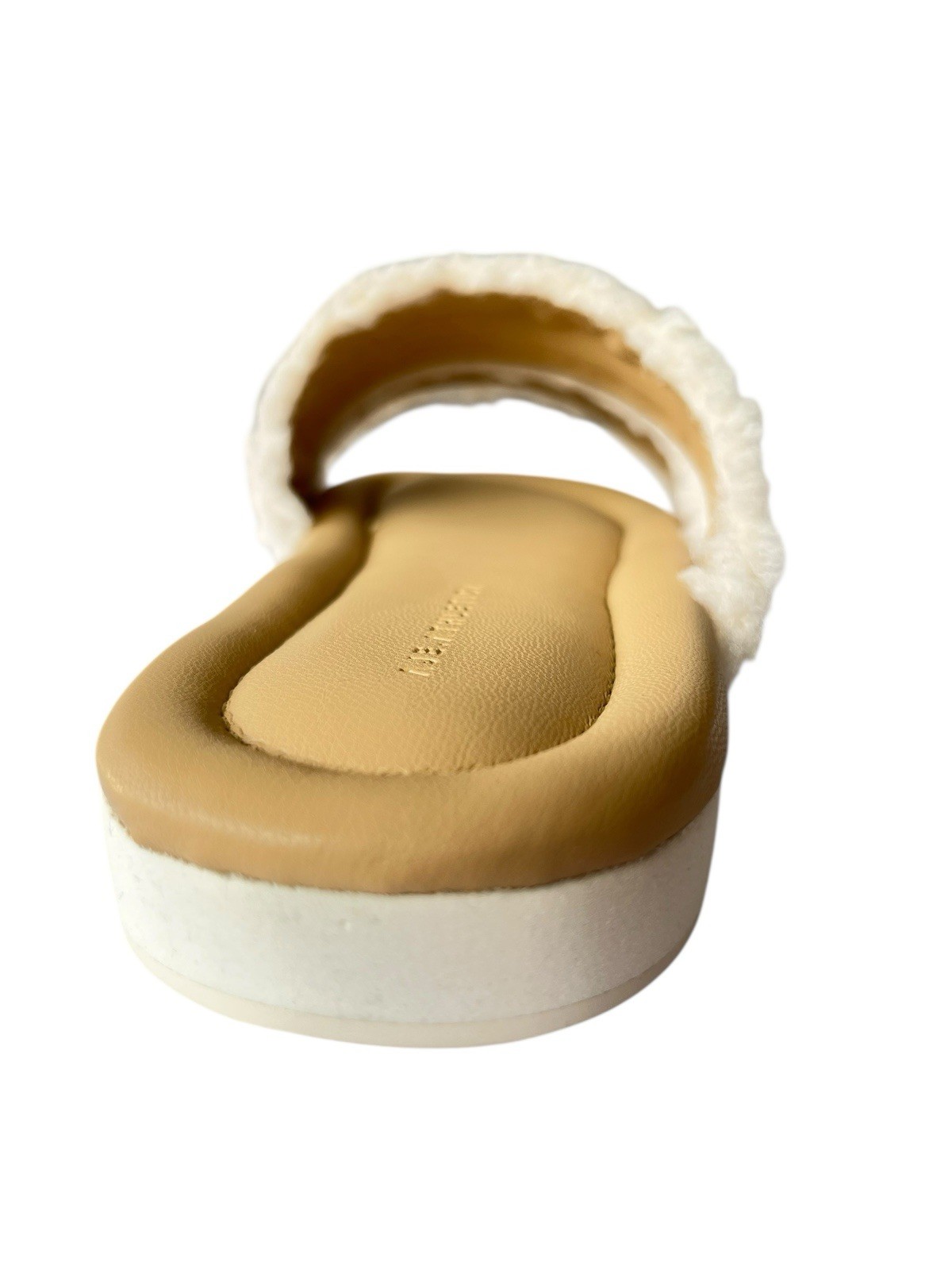 Aje Athletica Puffed Shearling Slides Size EU 37/AU 6/UK 4 Natural Tan BNWT