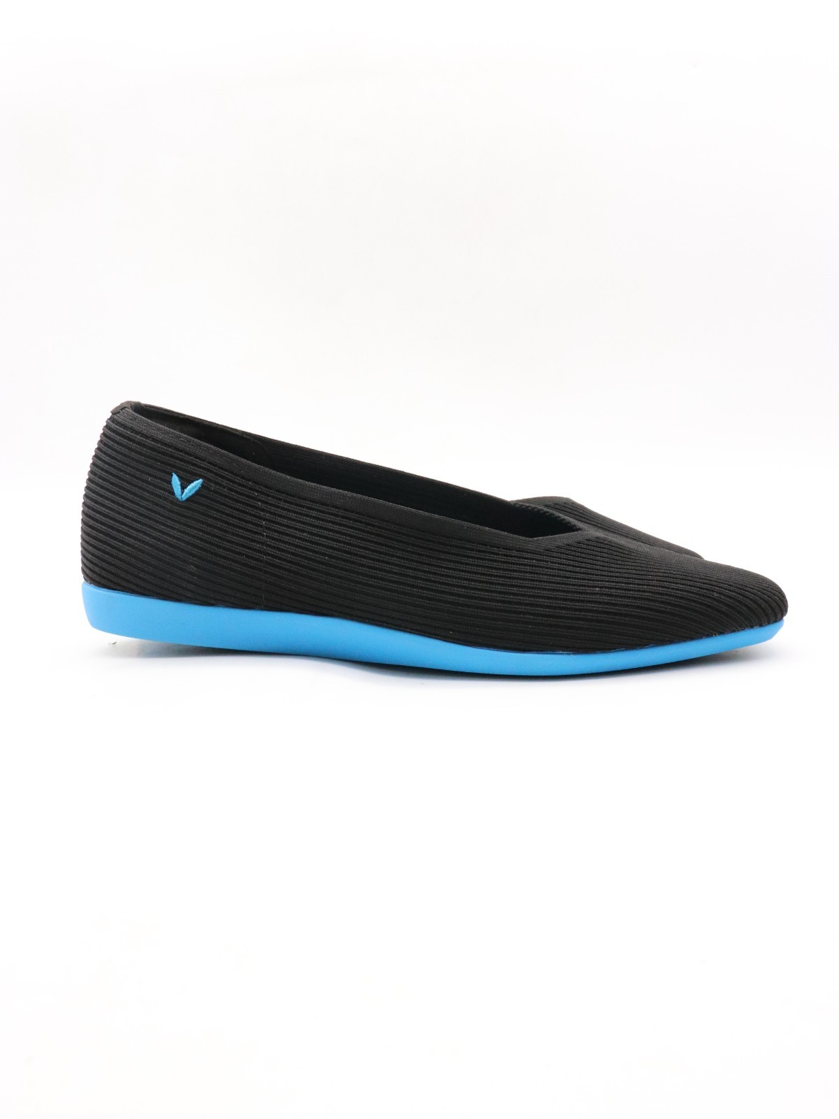 VIVAIA Margot Walker Square-Toe V-Cut Women’s EU 41 Flats Black Casual Shoes