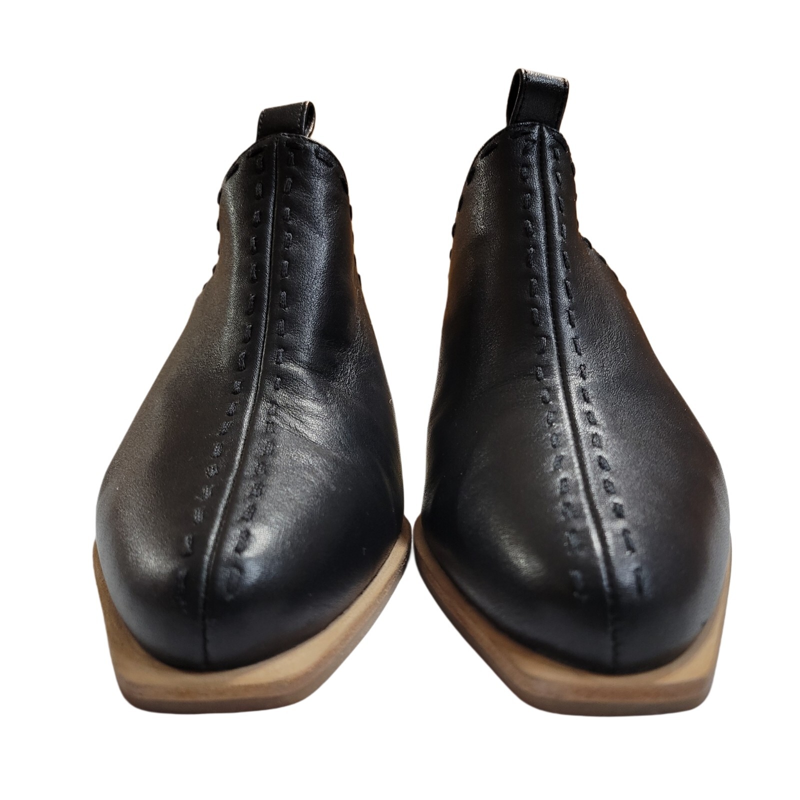 Womens US 6 Black Sea Coral Mules See Thru Heels «Initial» No. 36 / 230 / 1.5