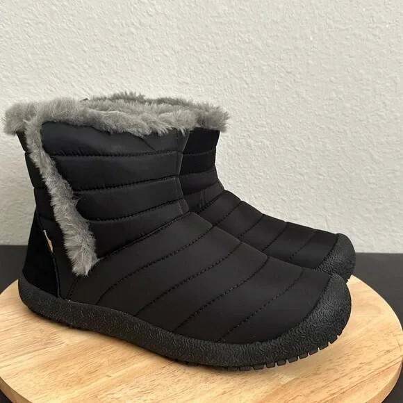 Lamo Water Resistant Memory Foam Puffer Boots – Alina -Black (Sz 11m) a556138