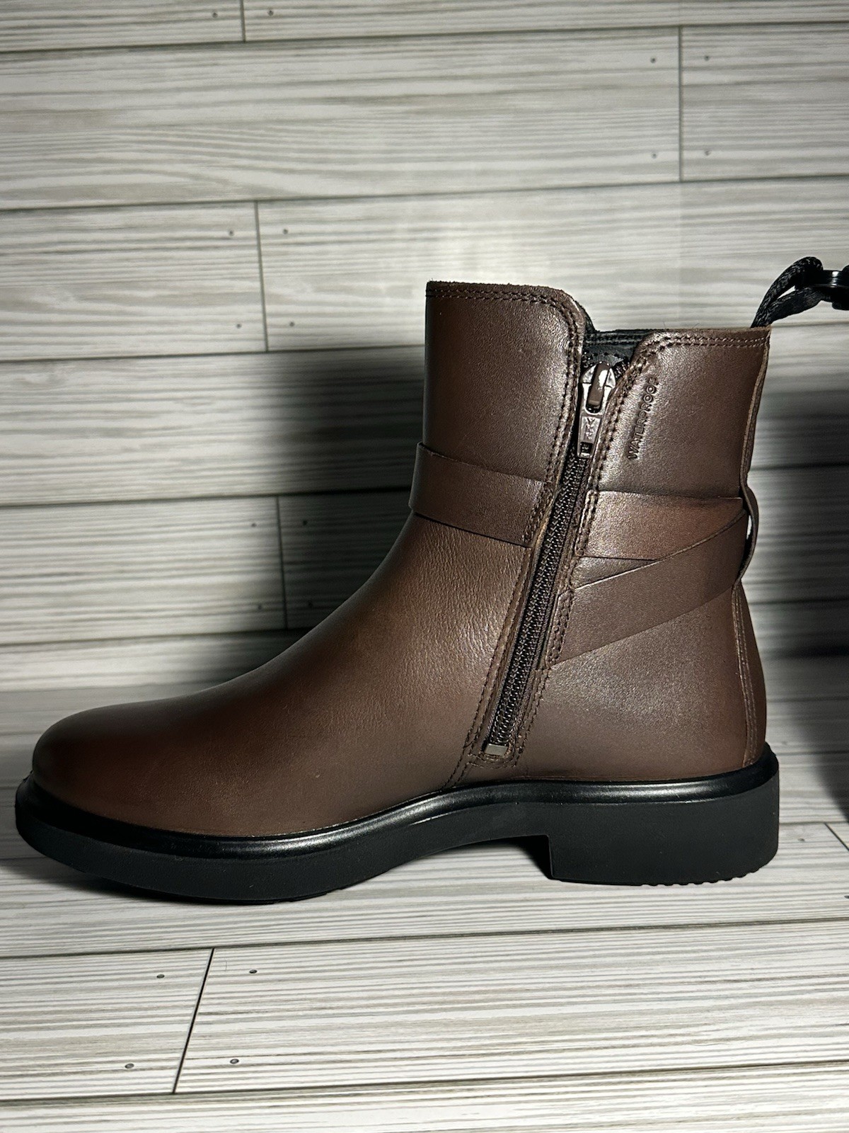 ECCO Brown Leather Ankle Boots with Buckle detail Women’s Size US 4-4.5 EU 35