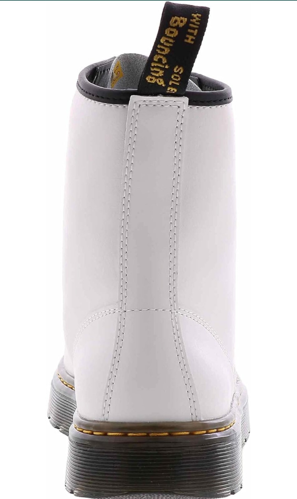 Dr. Martens Zavala Combat Boots White Leather Lace Up Size 9 Womens/ 8 Mens New