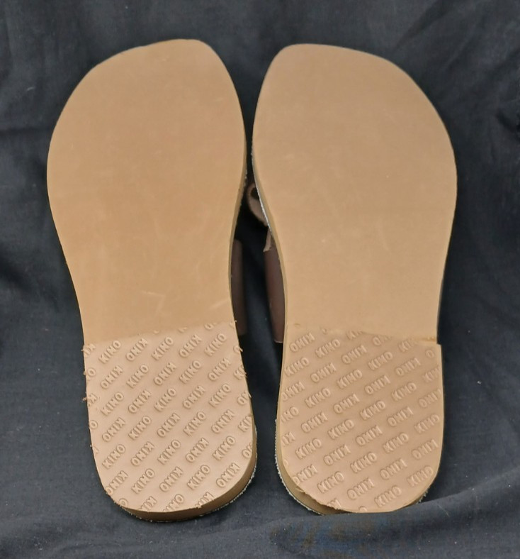 Kino Brown Leather Slide Sandals Made in Key West Women’s Size 11 Brand New