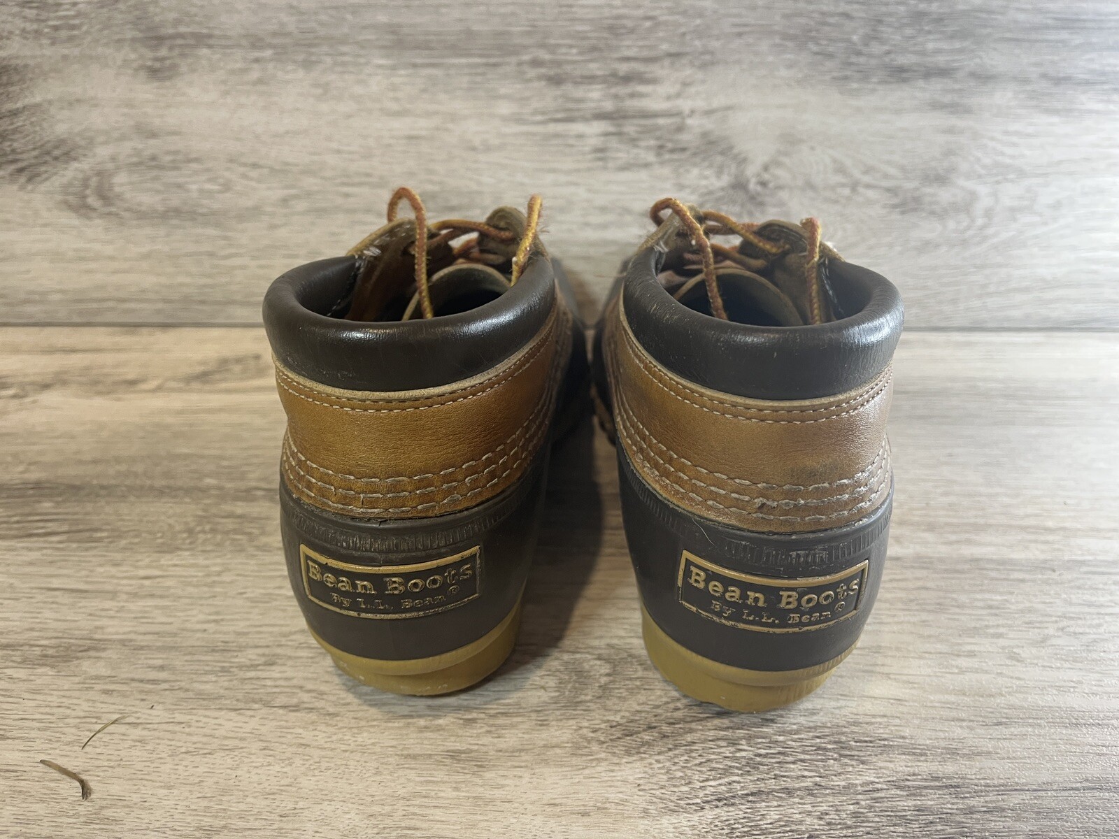 L.L. Bean Maine Hunting Shoe Gumshoe Duck Low Boots Size 8 Women’s Made in USA