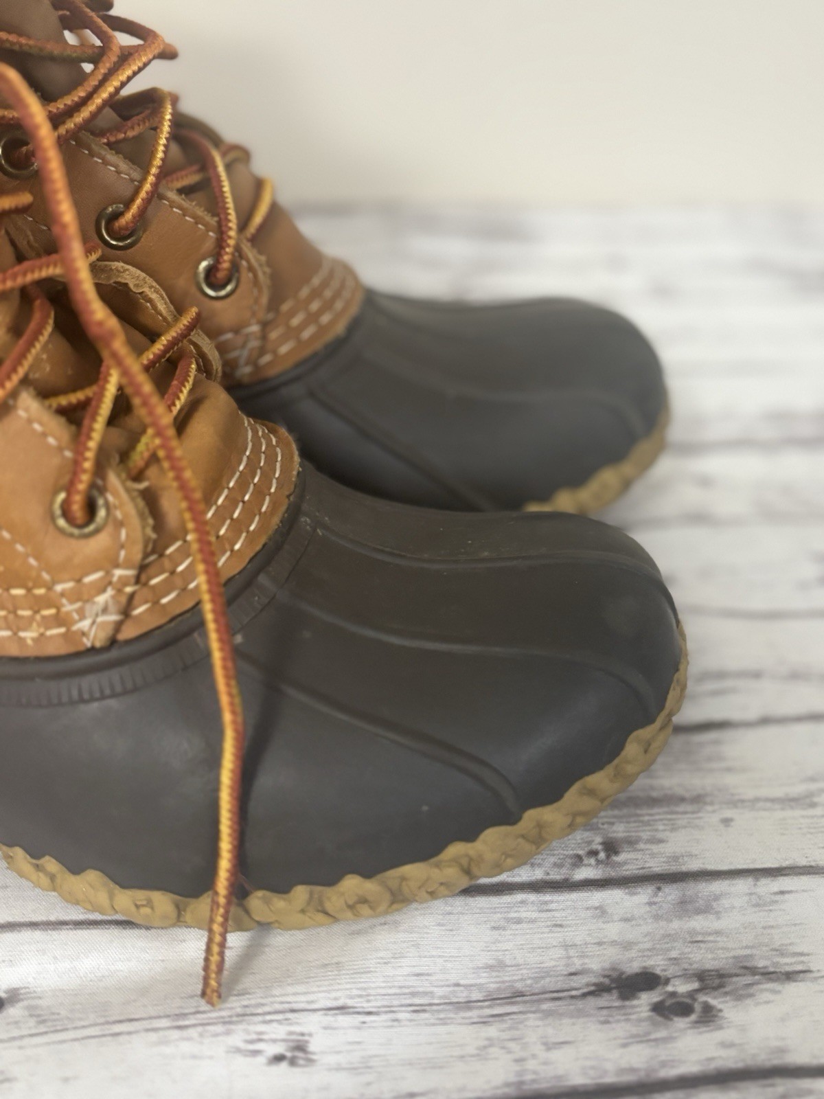 L.L. Bean Classic Bean Boot Women’s Size 8/8.5 Brown Maine Worn In