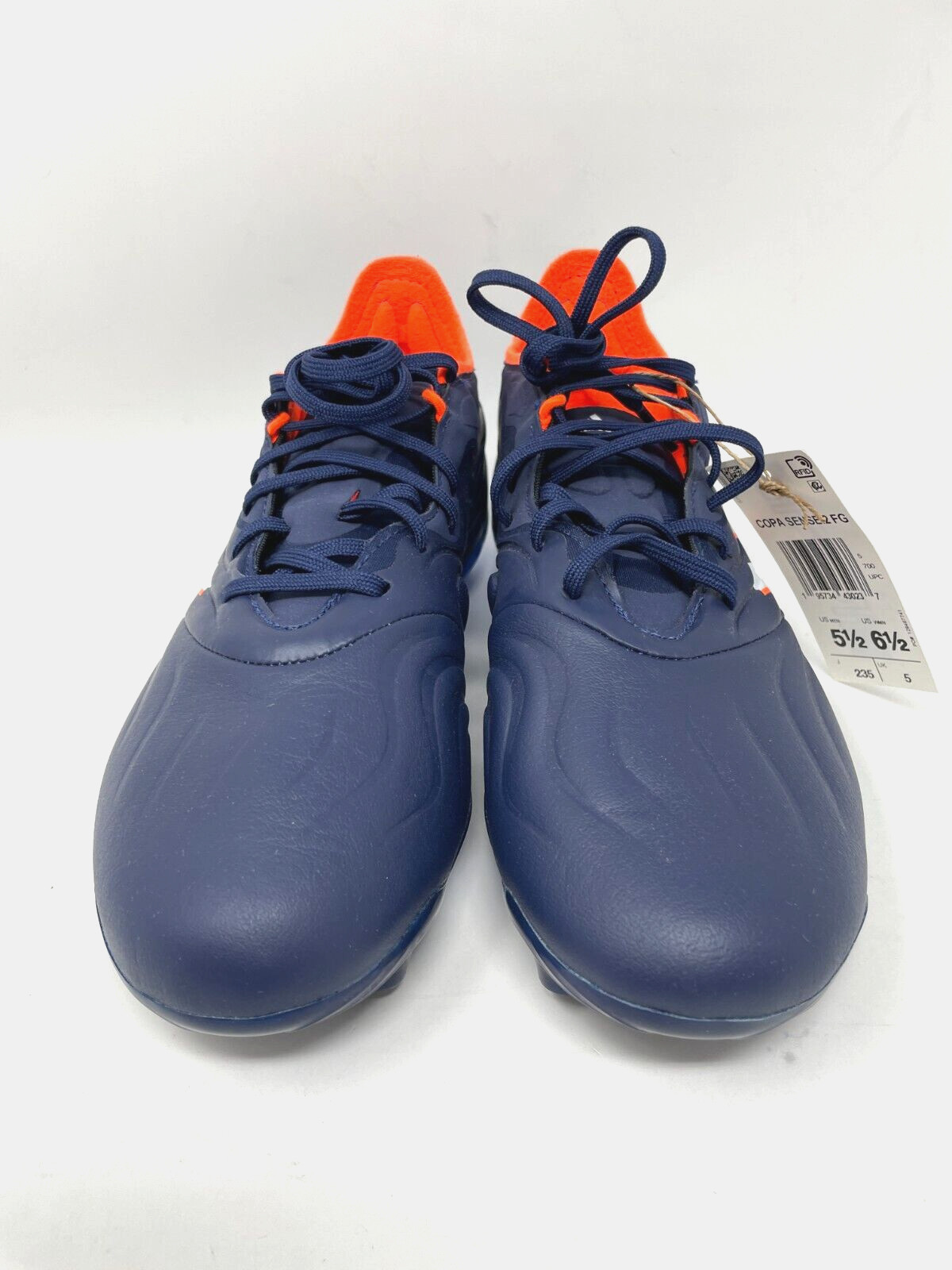 Adidas Womens 6.5 Copa Sense 2 Firm Ground Leather Blue/ White Soccer Cleats